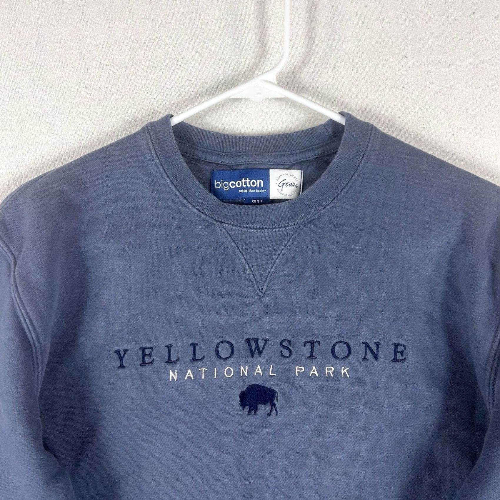 Vintage VINTAGE Yellowstone Sweatshirt Mens Small Blue Long Sleeve BigCotton Casual VTG Size US S / EU 44-46 / 1 - 2 Thumbnail