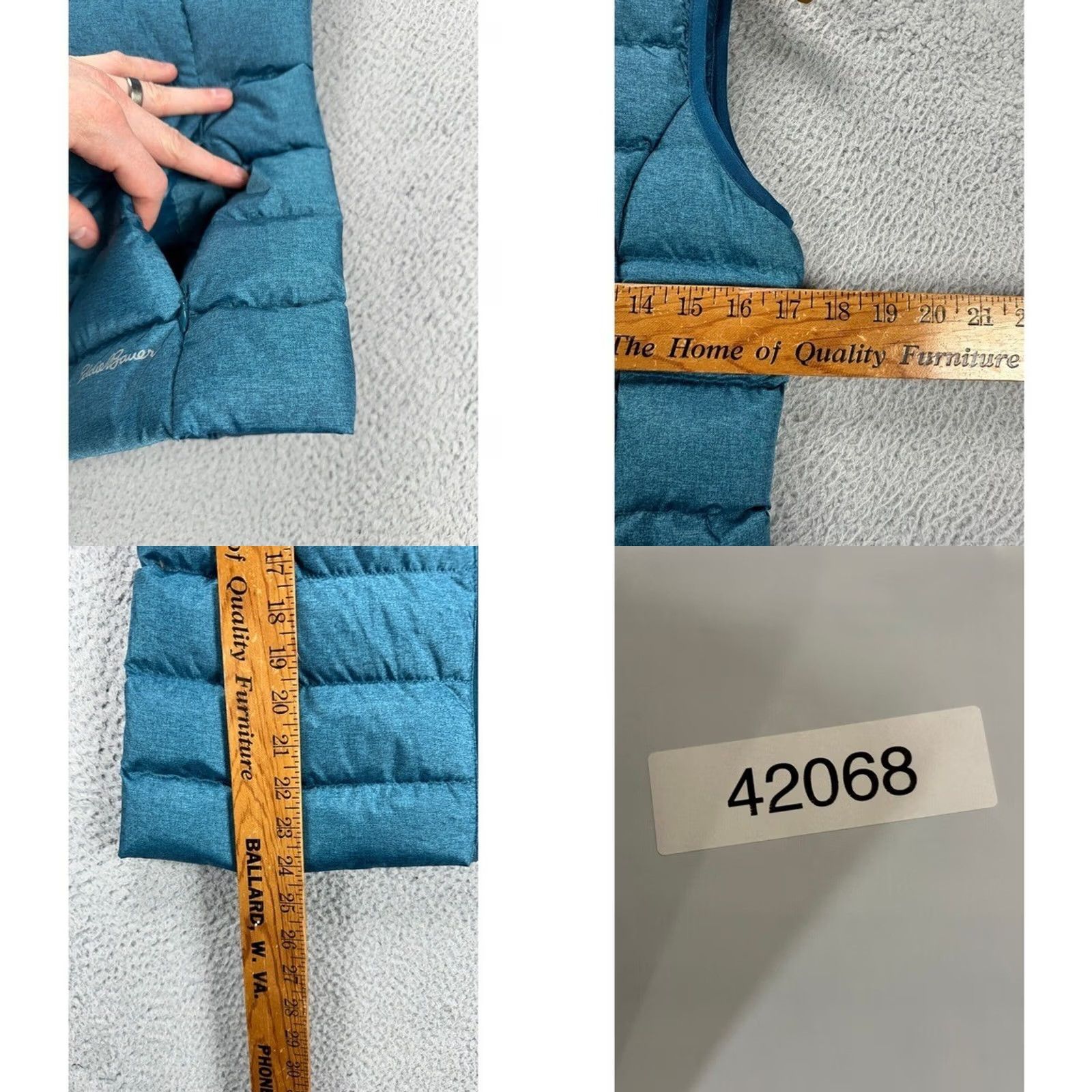 Eddie Bauer VINTAGE Eddie Bauer Vest Womens XS EB650 Teal Goose Down Quilted Puffer Full Zip Pockets Size XS / US 0-2 / IT 36-38 - 8 Thumbnail