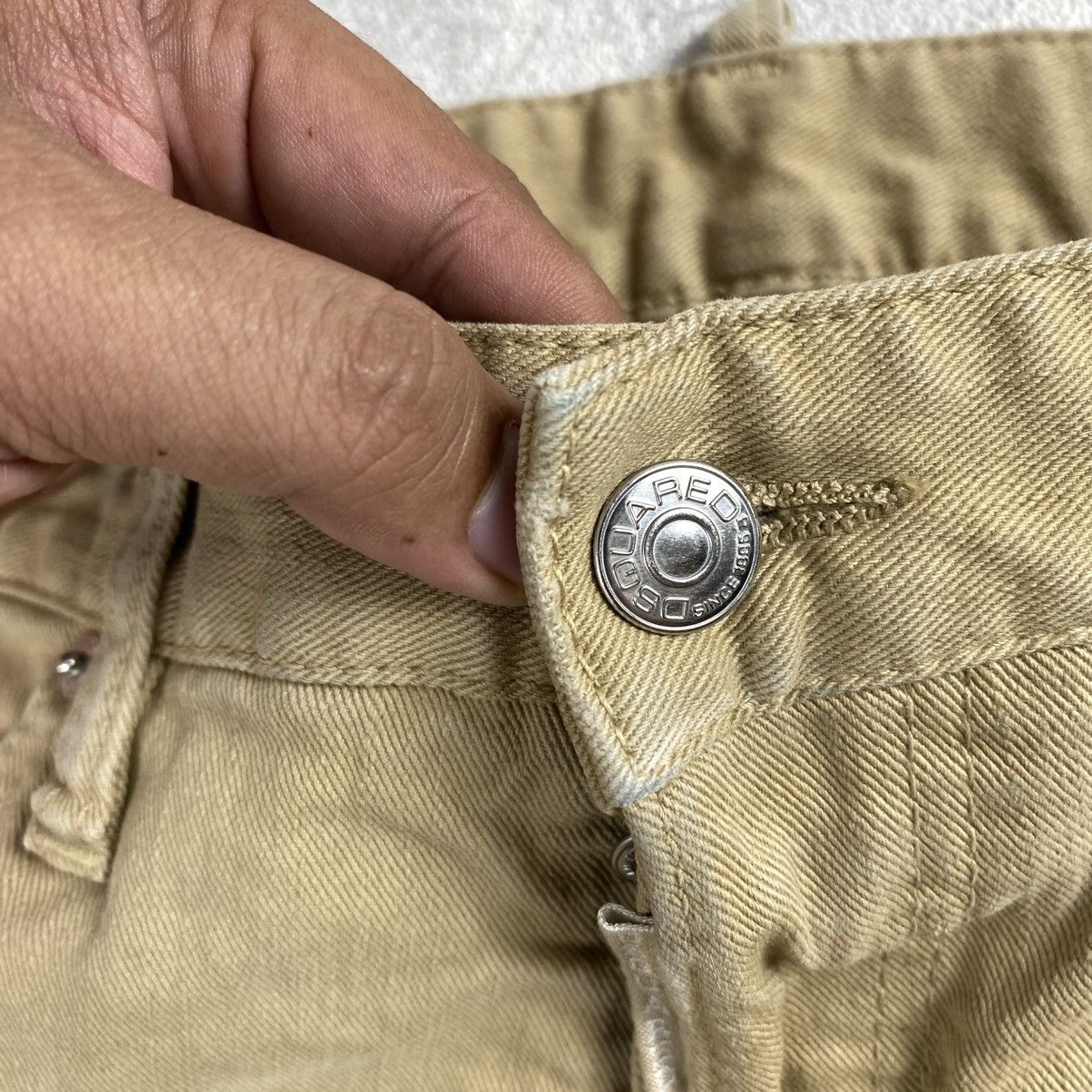 Dsquared2 Dsquared2 Khaki Solid Casual Pants Size US 30 / EU 46 - 4 Thumbnail