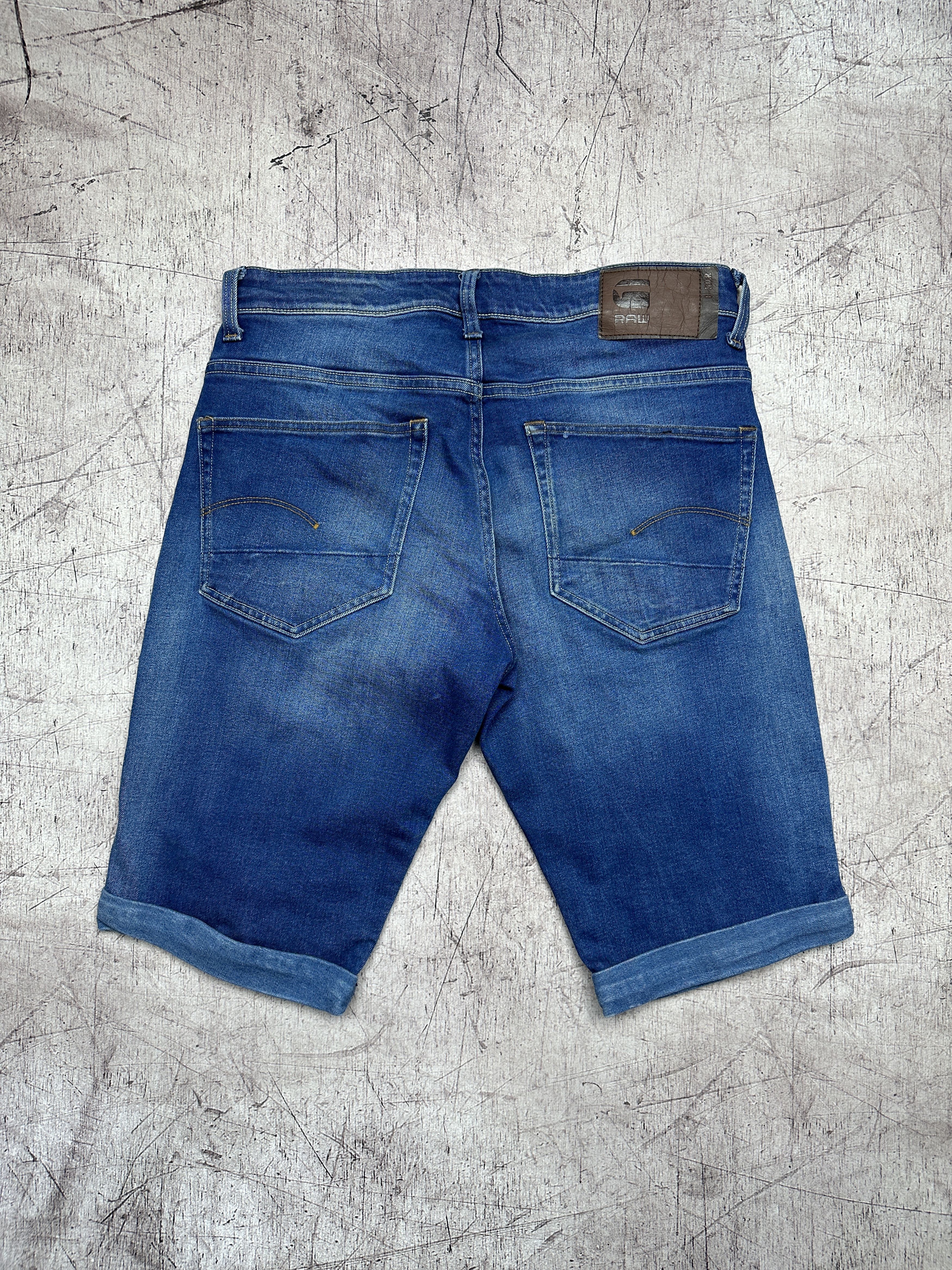 G-Star G Star Raw Mens 3301 Denim Shorts Size US 32 / EU 48 - 7 Thumbnail