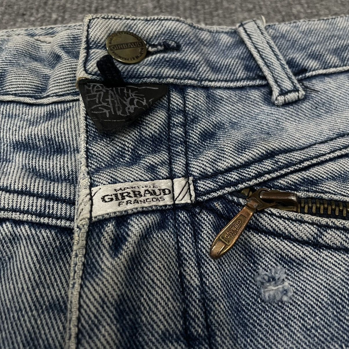 Marithe + Francois Girbaud Vintage MFG Double Zip Front Detail Light Wash Denim Size US 30 / EU 46 - 5 Thumbnail