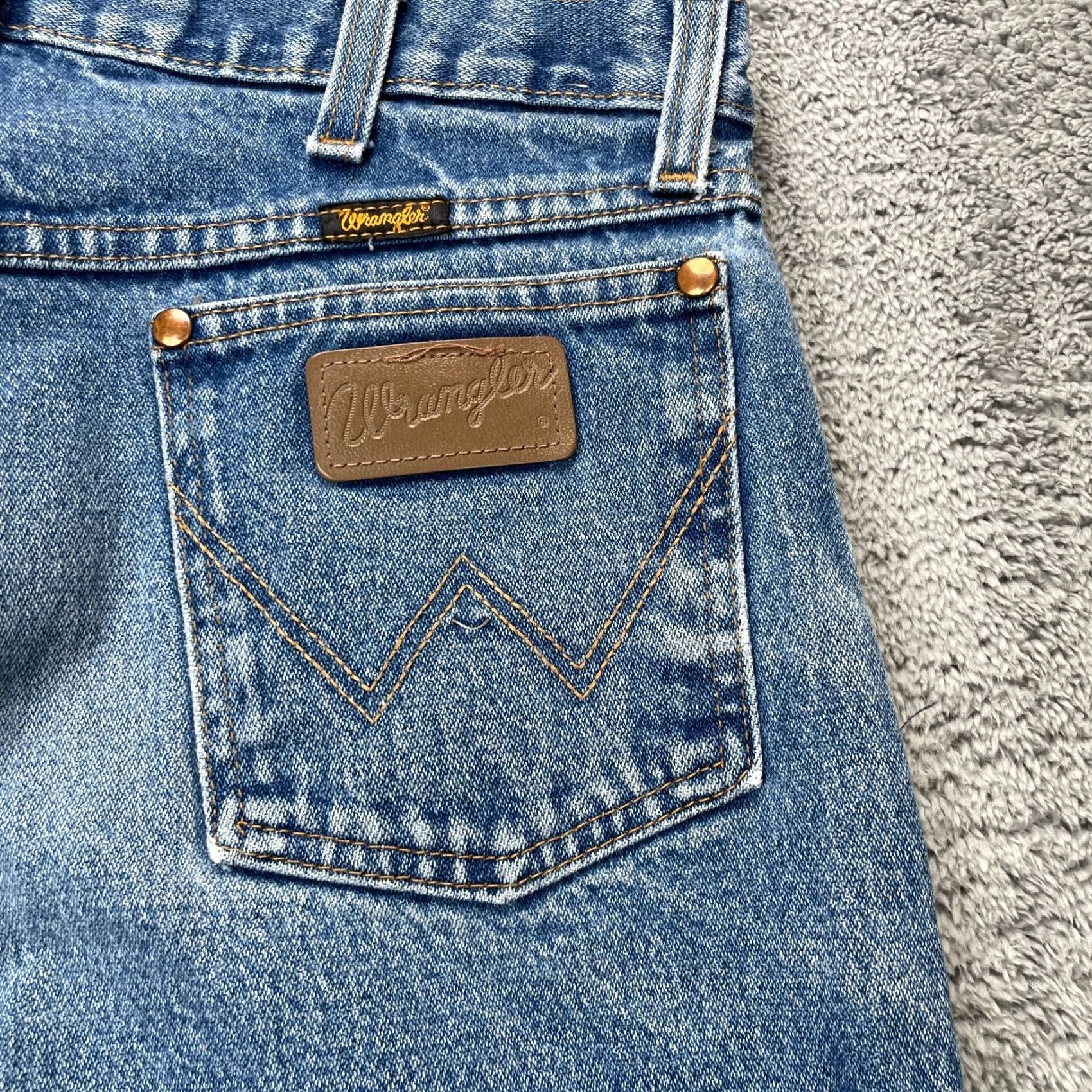 Wrangler Wrangler Jeans Mens 36x33 Blue Cowboy Straight Leg Denim Cotton Western Work Shirt? Size US 36 / EU 52 - 5 Thumbnail