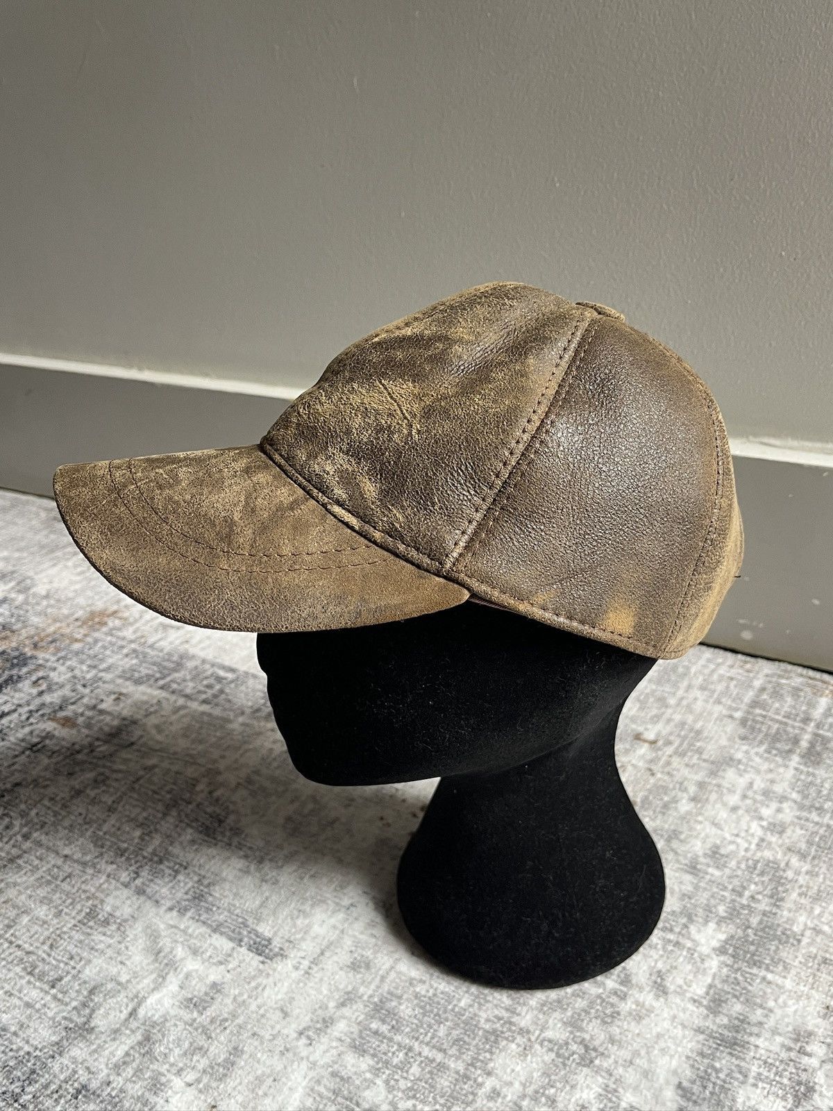 Other Vintage Distressed Leather Hat (unisex) Size ONE SIZE - 7 Thumbnail