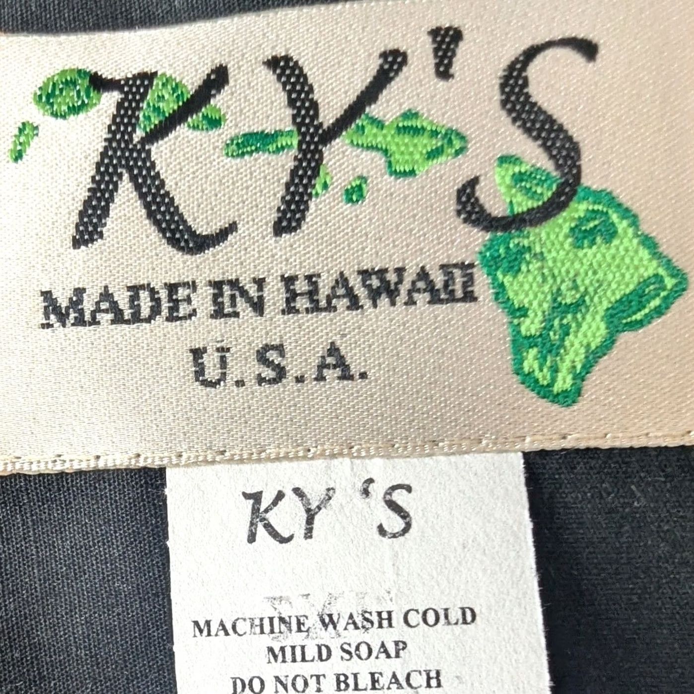 Vintage KY'S Hawaiian Short Sleeve Camp Shirt Black Parrot Palm Tree Print Mens 2XL Size US XXL / EU 58 / 5 - 5 Thumbnail