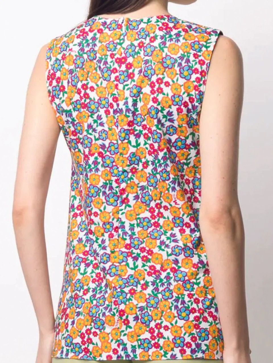 Marni o1y1125 Blouse in Multicolor Size XS / US 0-2 / IT 36-38 - 3 Thumbnail