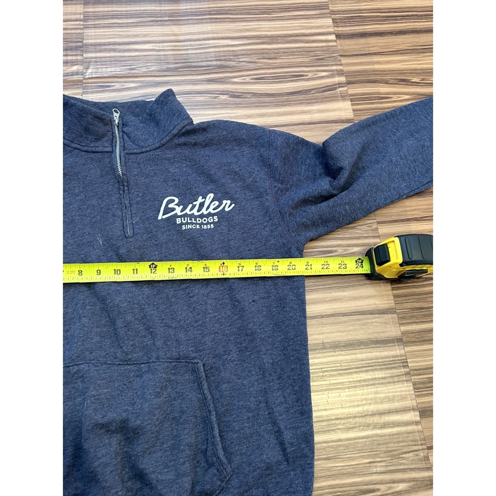 Vintage VINTAGE Leauge Womens BU Butler 1/4 Zip Mock Neck Pullover Size L Blue Sweatshirt 80s 90s Pullover Womens Mens? Size L / US 10 / IT 46 - 2 Thumbnail