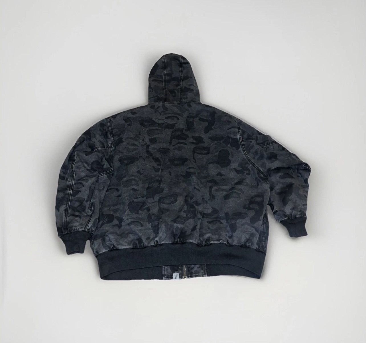Bape USED Bape x KidSuper Solid Camo Jacquard Jacket Black Size L Size US L / EU 52-54 / 3 - 6 Thumbnail