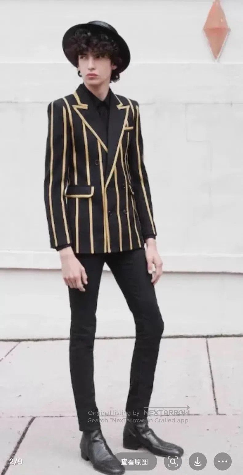Saint Laurent Paris Saint Laurent Paris Black gold embroidered suit Size US S / EU 44-46 / 1 - 4 Thumbnail