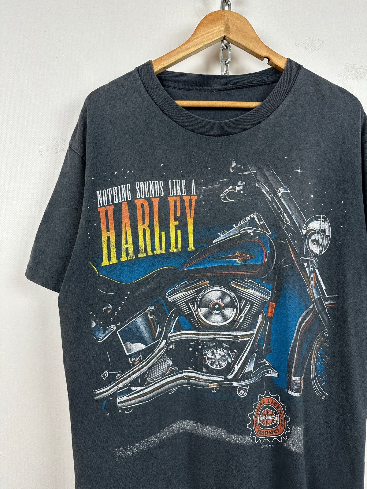 Harley Davidson 1996 Vintage Harley Davidson Nothing Sounds Single Stitch Size US XL / EU 56 / 4 - 3 Thumbnail