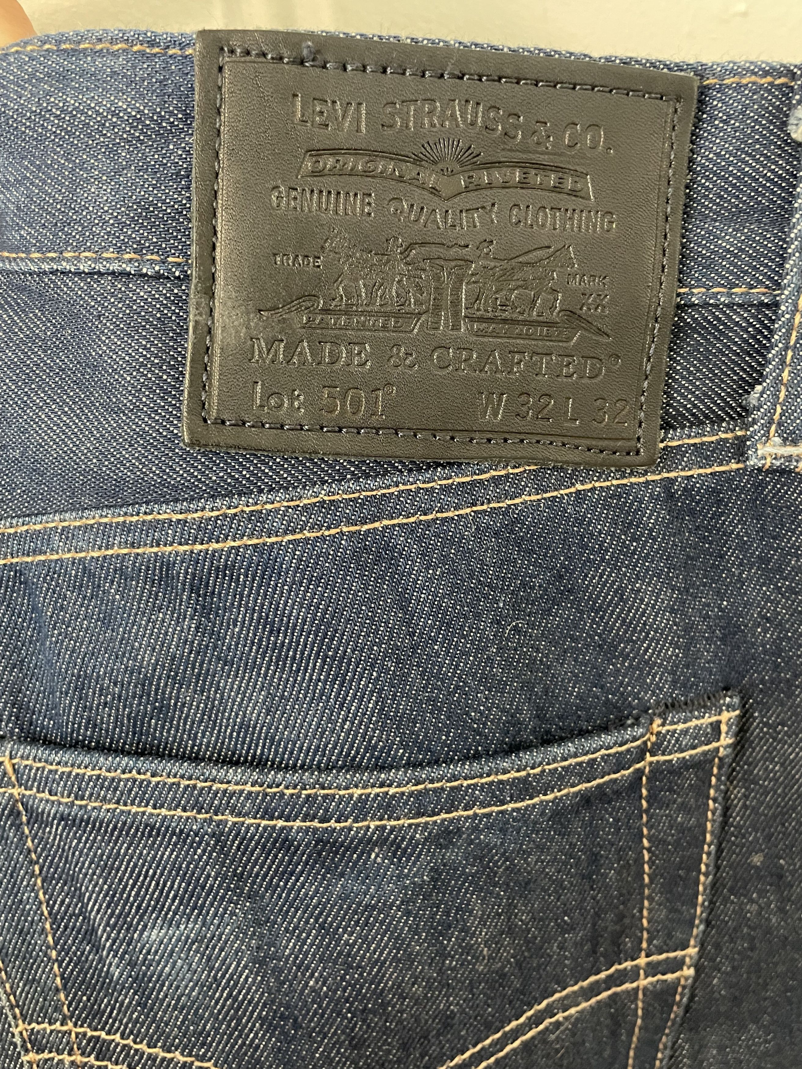 Levi's Made & Crafted Levi's Made & Crafted 501 raw denim Size US 32 / EU 48 - 4 Thumbnail