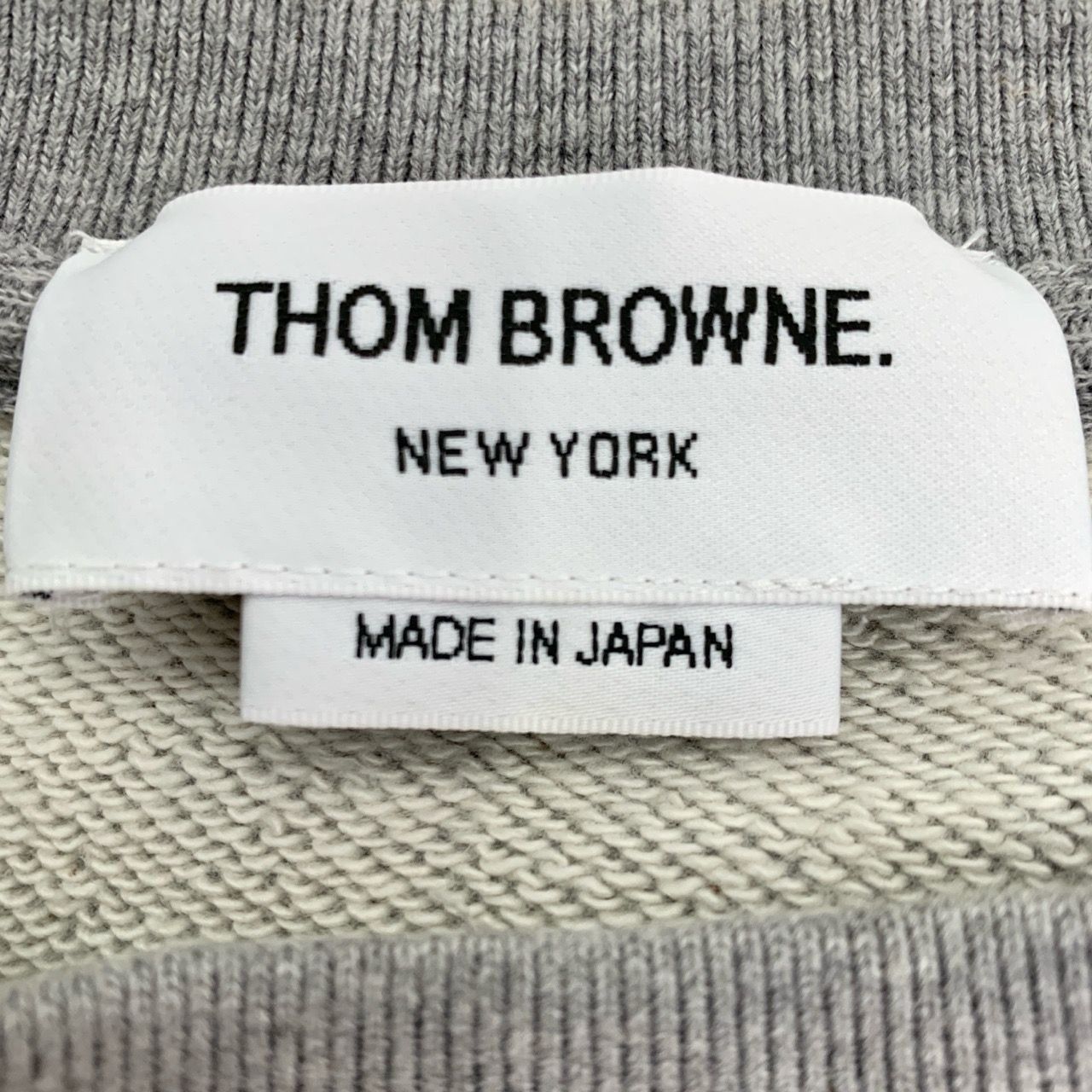 Thom Browne Thom Browne Classic 4-Bar Gray Cotton Crewneck Sweatshirt (S Size M / US 6-8 / IT 42-44 - 2 Thumbnail