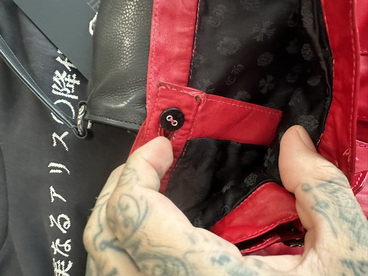 Chrome Hearts CHROME HEARTS RED LEATHER MINI SKIRT NEW XS S Size 26" / US 2 / IT 38 - 7 Thumbnail