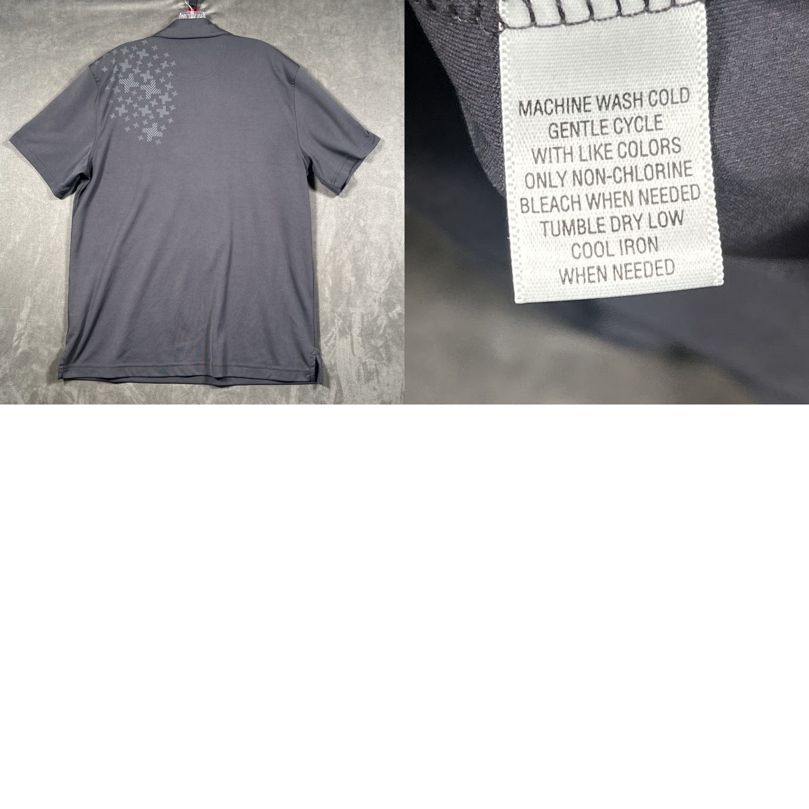 Vintage Greg Norman Polo Shirt Mens L Slim Fit Zip Play Dry Gray Golf Polo Shirt Size US L / EU 52-54 / 3 - 8 Thumbnail
