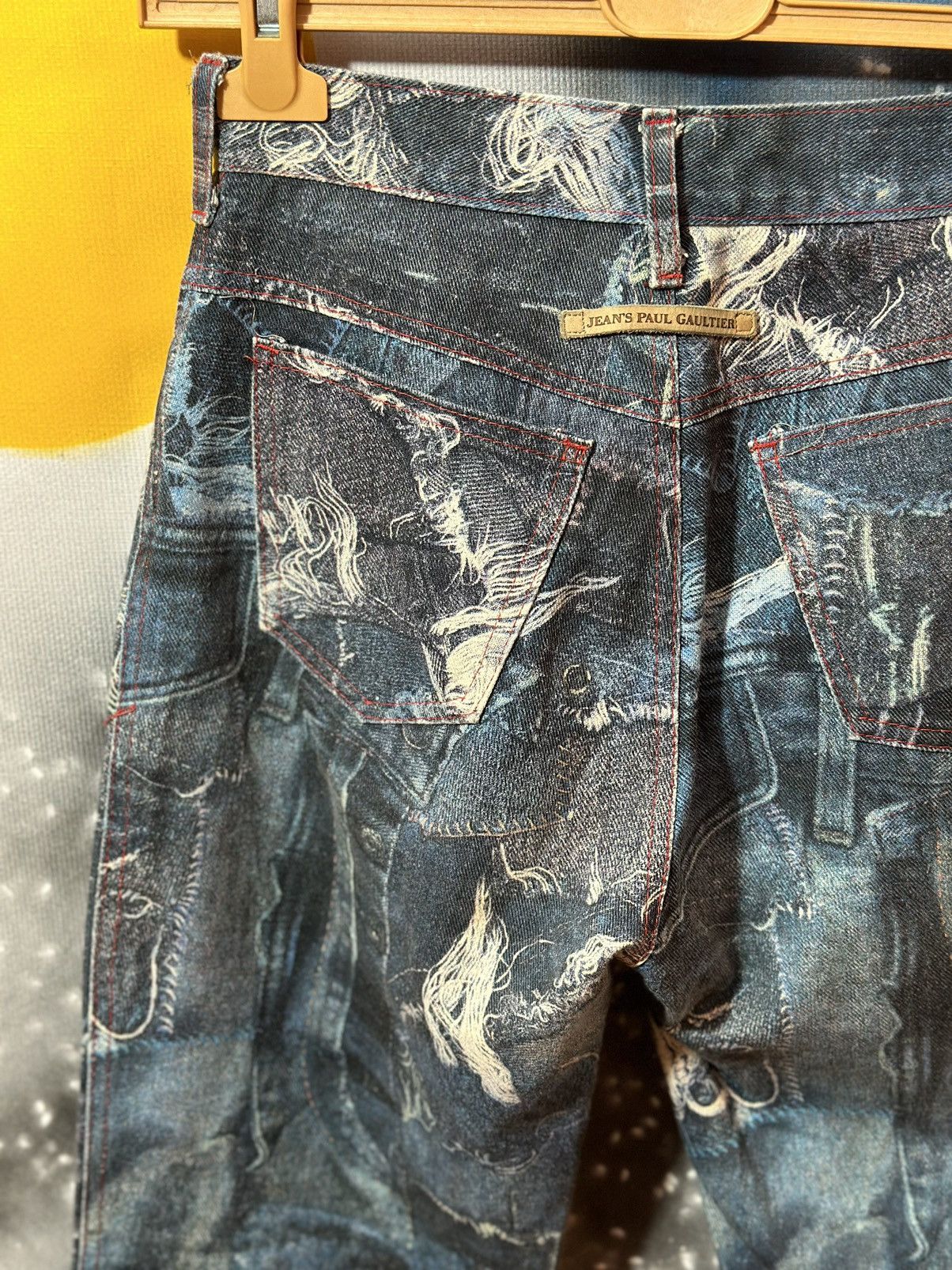 Japanese Brand × Jean Paul Gaultier 🩸RARE CRAZY🩸 Jean Paul Gaultier Insane Jeans Pants Size 27" / US 4 / IT 40 - 17 Thumbnail