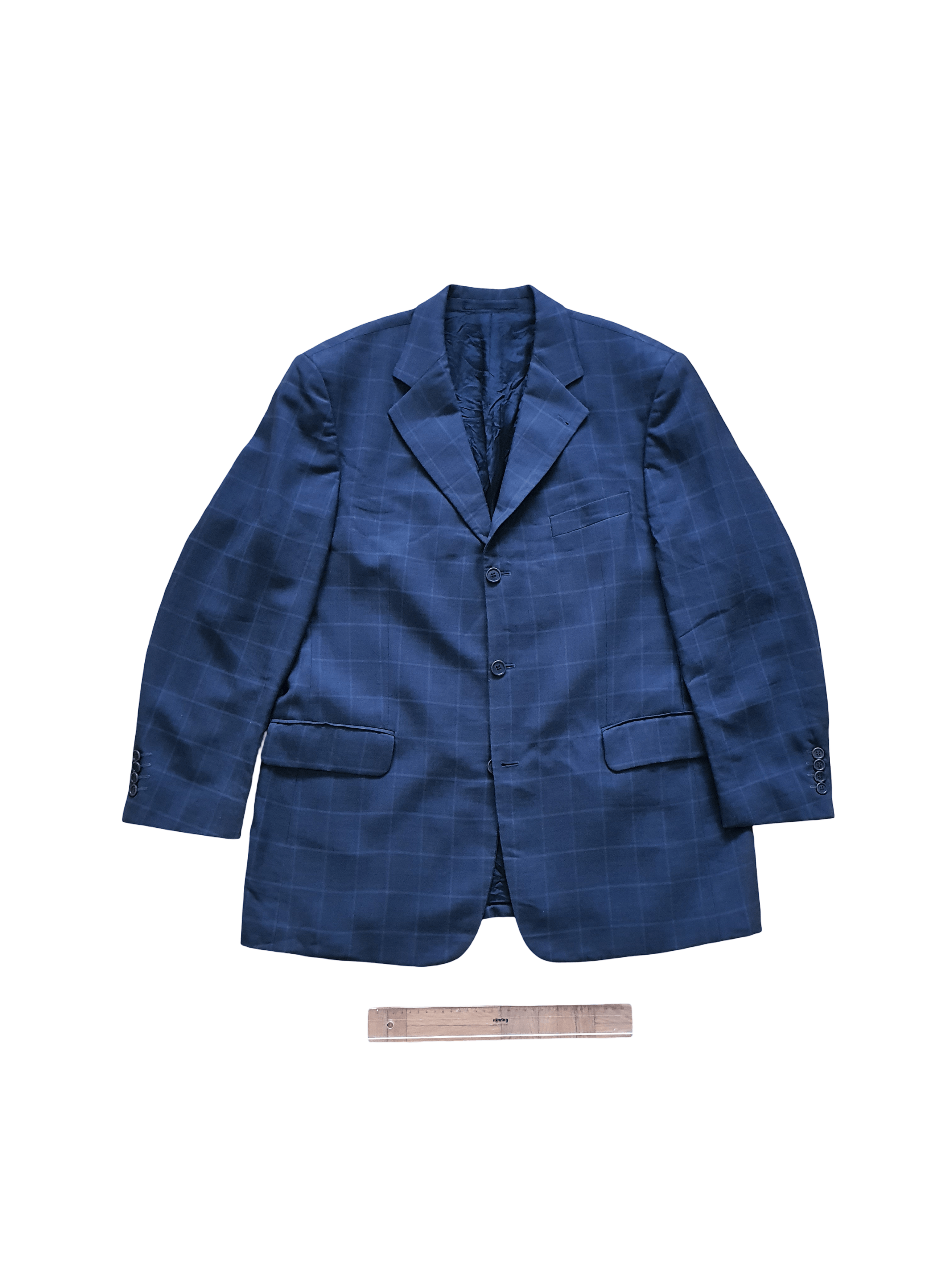 Balmain Vintage Blazer Sports Coat Jacket - Windowpane Size 46R - 1 Thumbnail