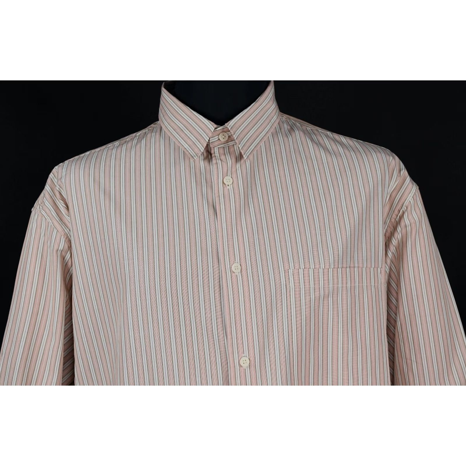 H&M H&M Edition By John Boyega Striped Button Up Shirt 2XL Men Size US XXL / EU 58 / 5 - 7 Thumbnail