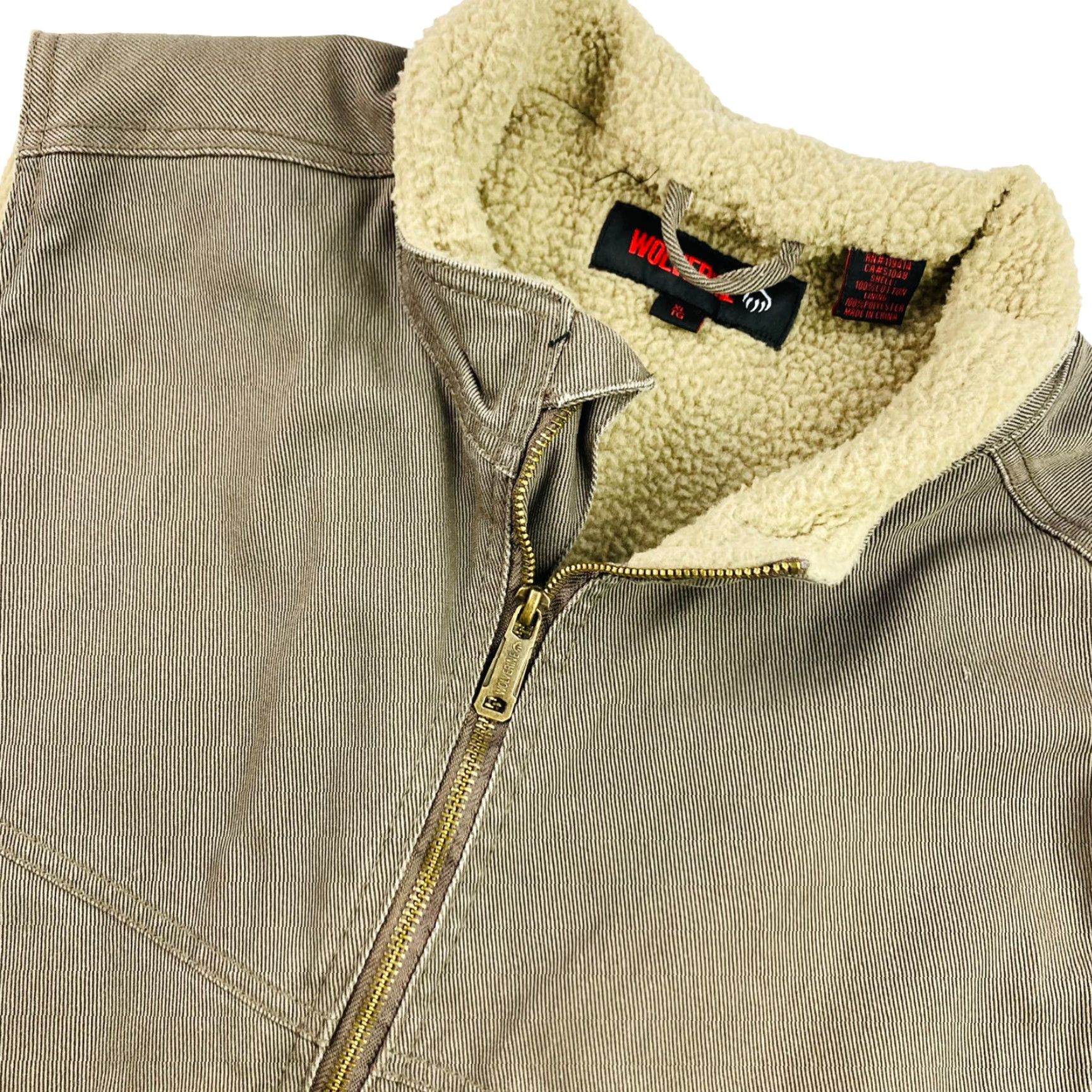 Vintage Wolverine Vest Men's Cotton Polyester Fur Sherpa Canvas Brown XL Size US XL / EU 56 / 4 - 2 Thumbnail
