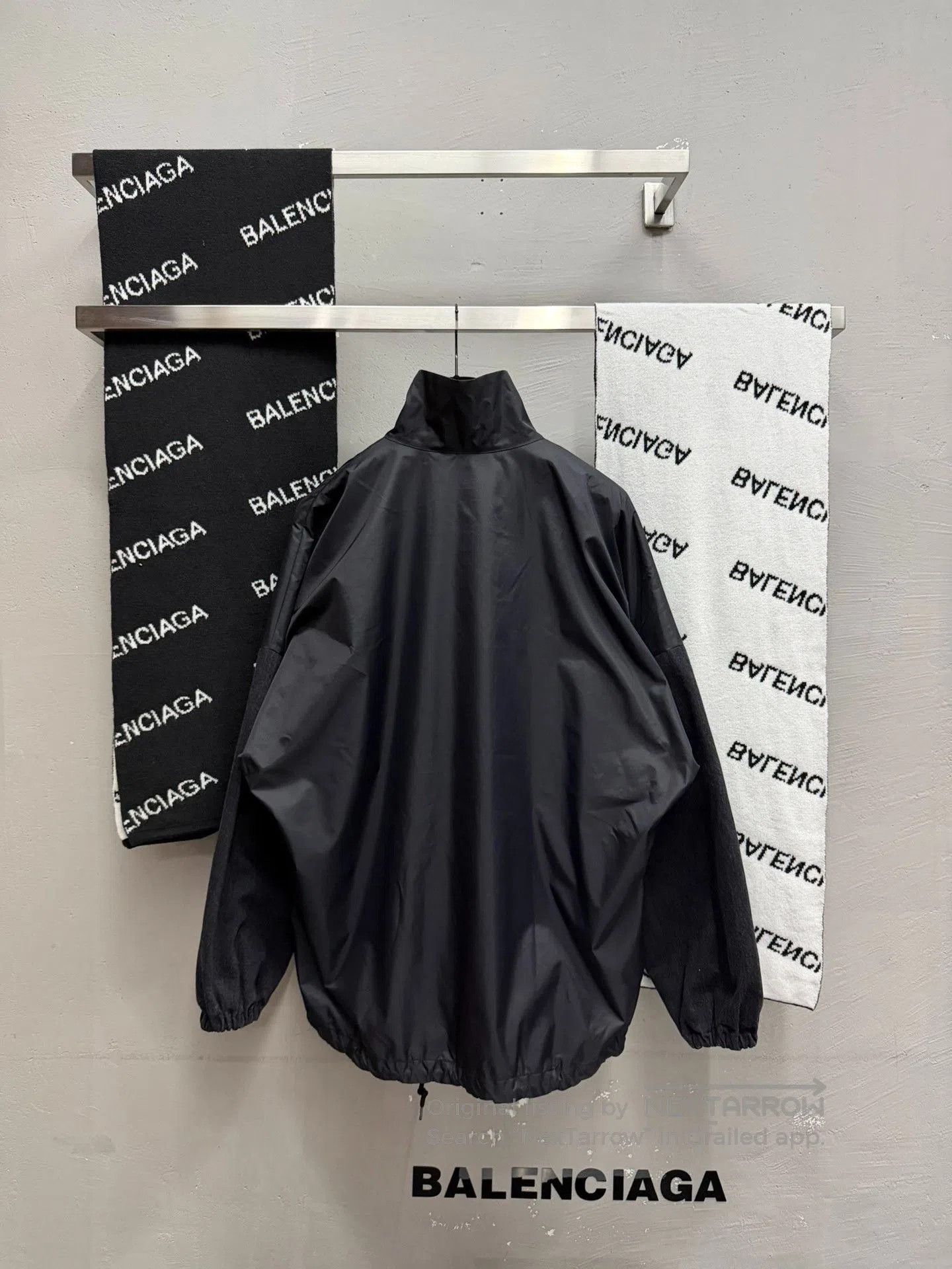 Balenciaga Balenciaga Gray Spliced Denim Jacket. Size S / US 4 / IT 40 - 2 Thumbnail