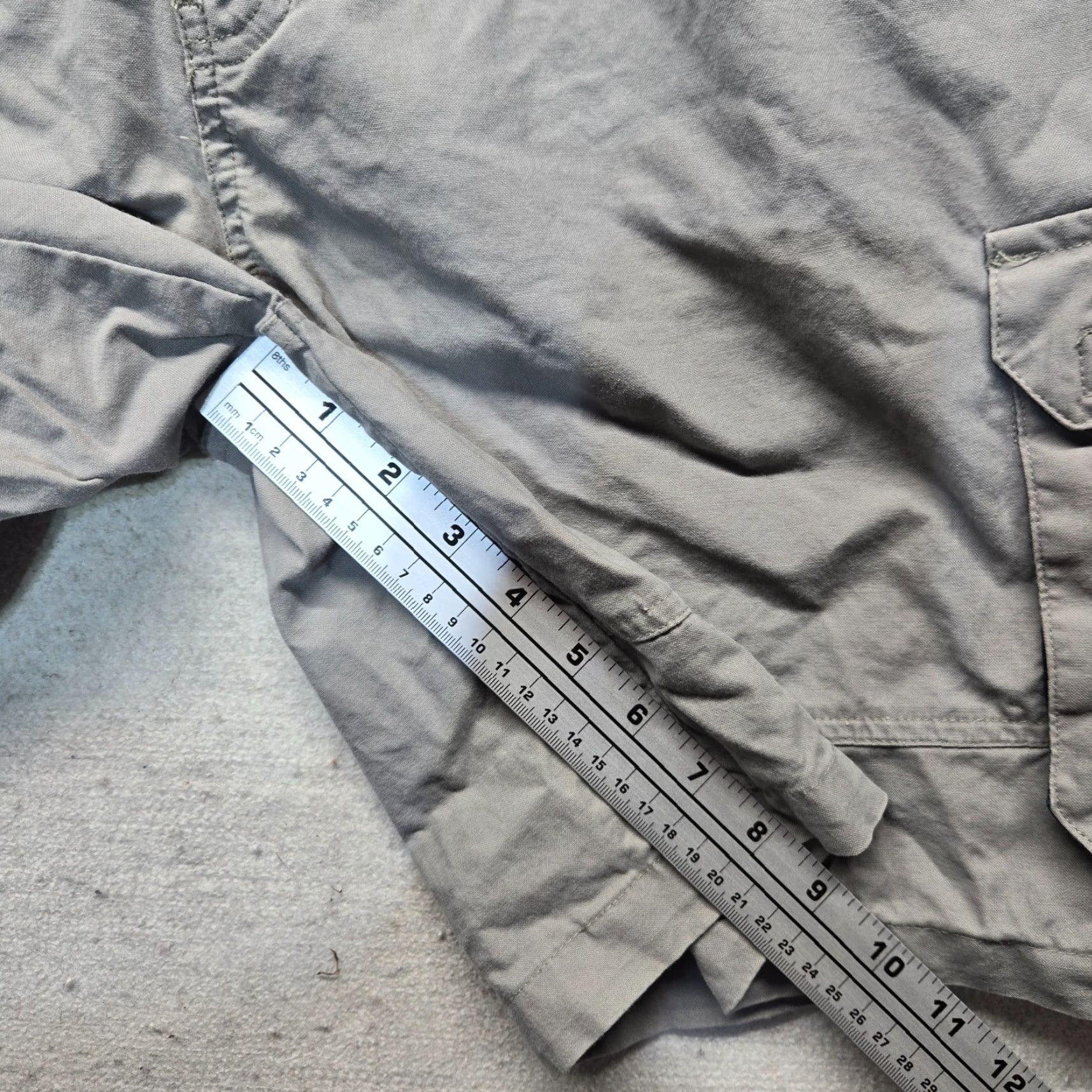 Faded Glory Faded Glory Cargo Shorts – Men – Size 32 – Gray – Stretch Cotton Flat Front Mid Rise, Regular Fit, Casual/Workwear Size US 32 / EU 48 - 6 Thumbnail