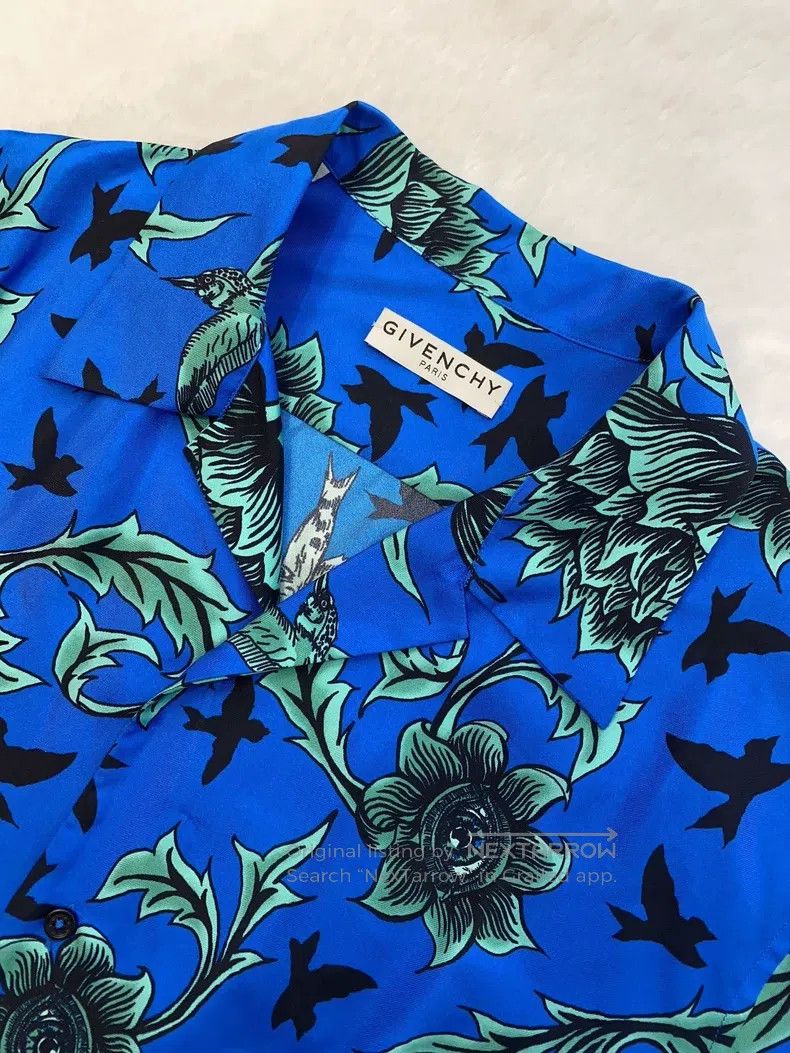 Givenchy Givenchy Size39 Blue Hawaiian shirt short-sleeve (size 39) Size US M / EU 48-50 / 2 - 4 Thumbnail
