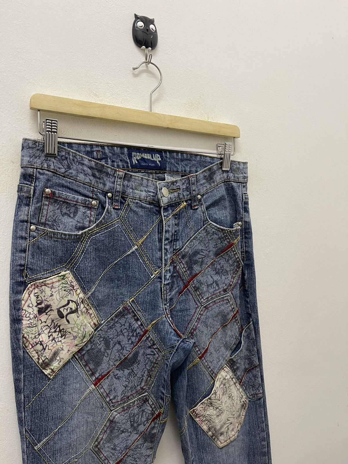 Japanese Brand Rare Vintage ROMABLUE Multi-Pockets Flare Bootcut Fancy Size US 29 - 6 Thumbnail