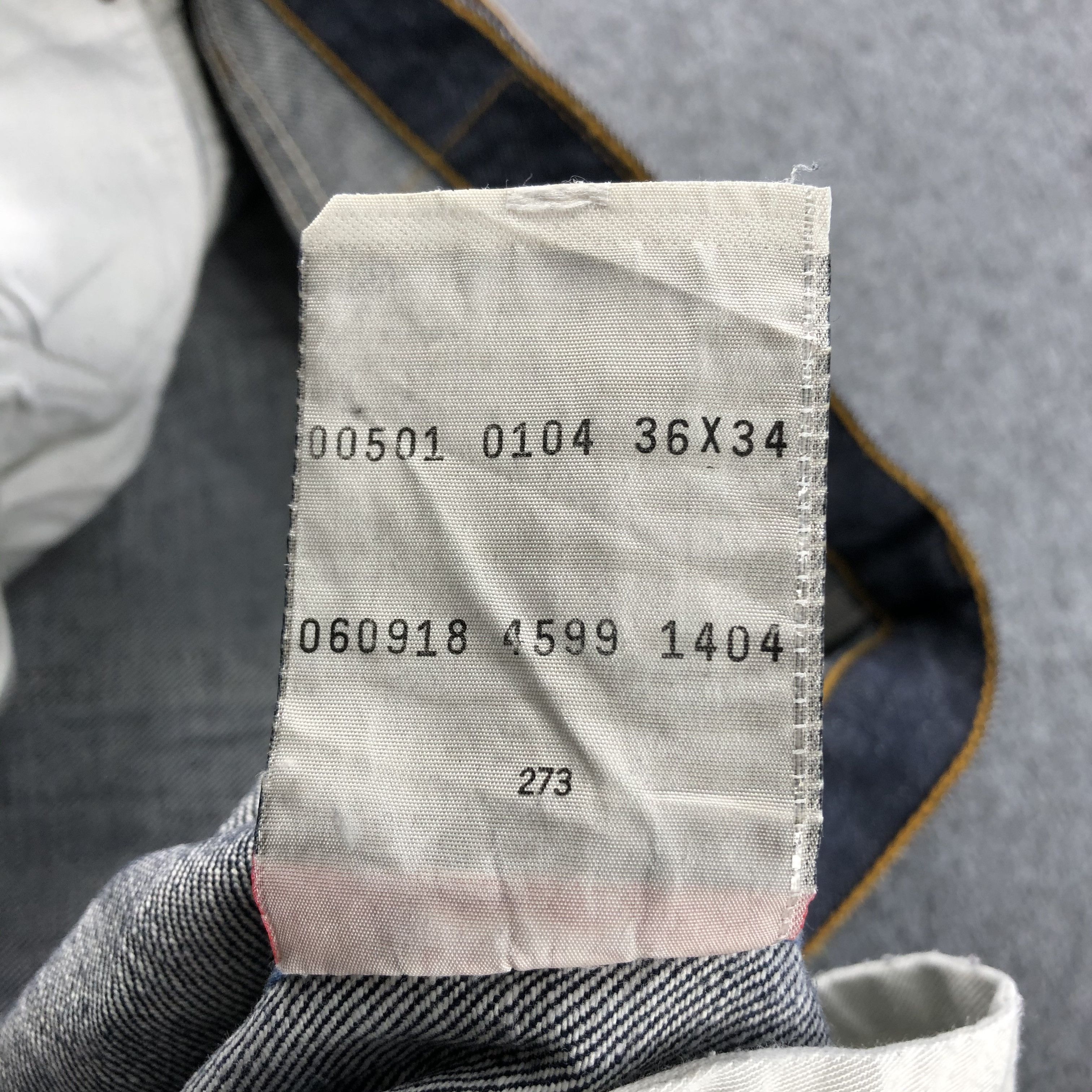 Levi's Vintage 90s Distress Levis 501 Jeans-JM1537 Size US 35 - 11 Thumbnail