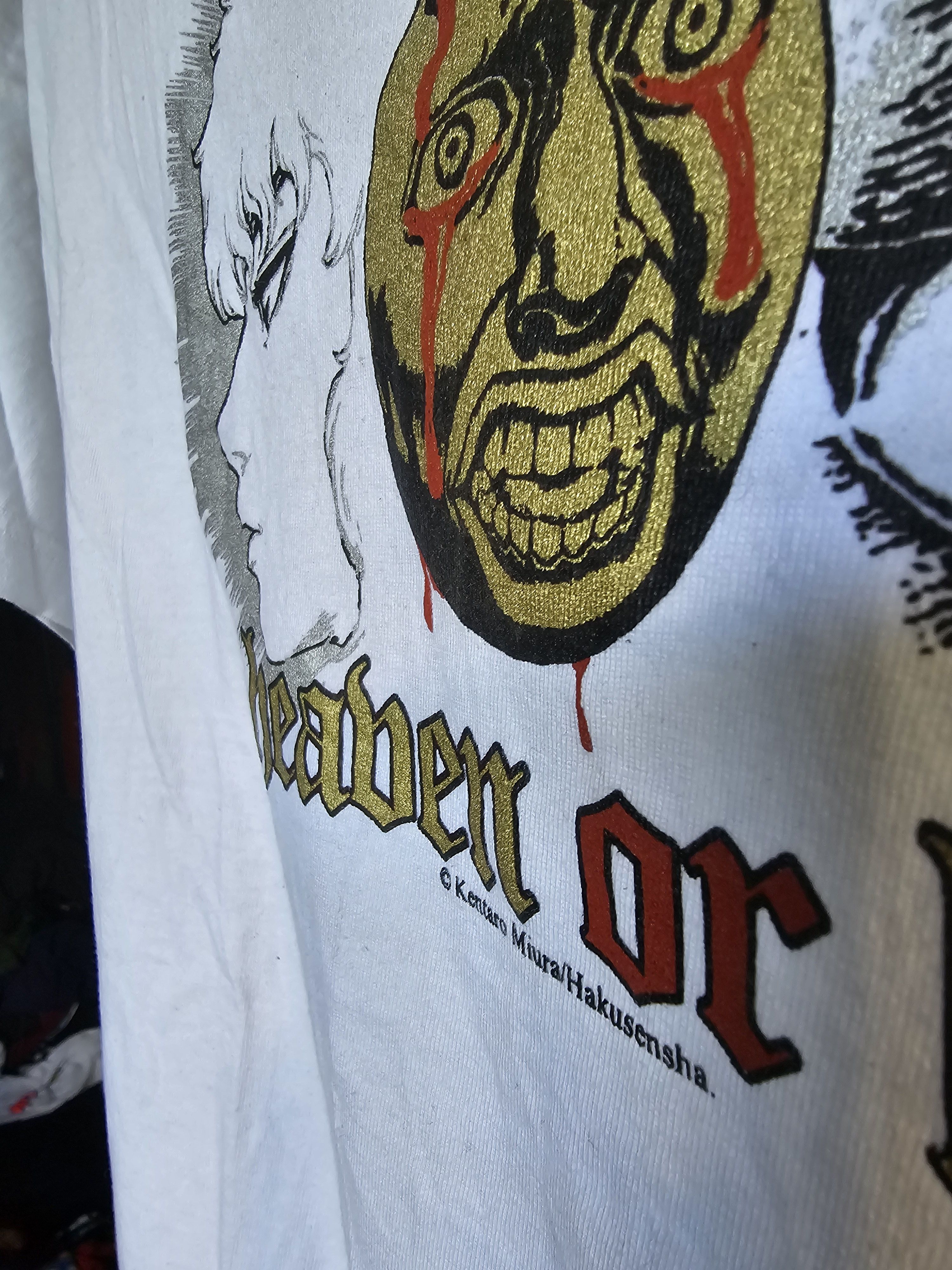 Anime × Vintage 2010 Kentaro Miura's Berserk Anime Tee L Size US L / EU 52-54 / 3 - 11 Thumbnail