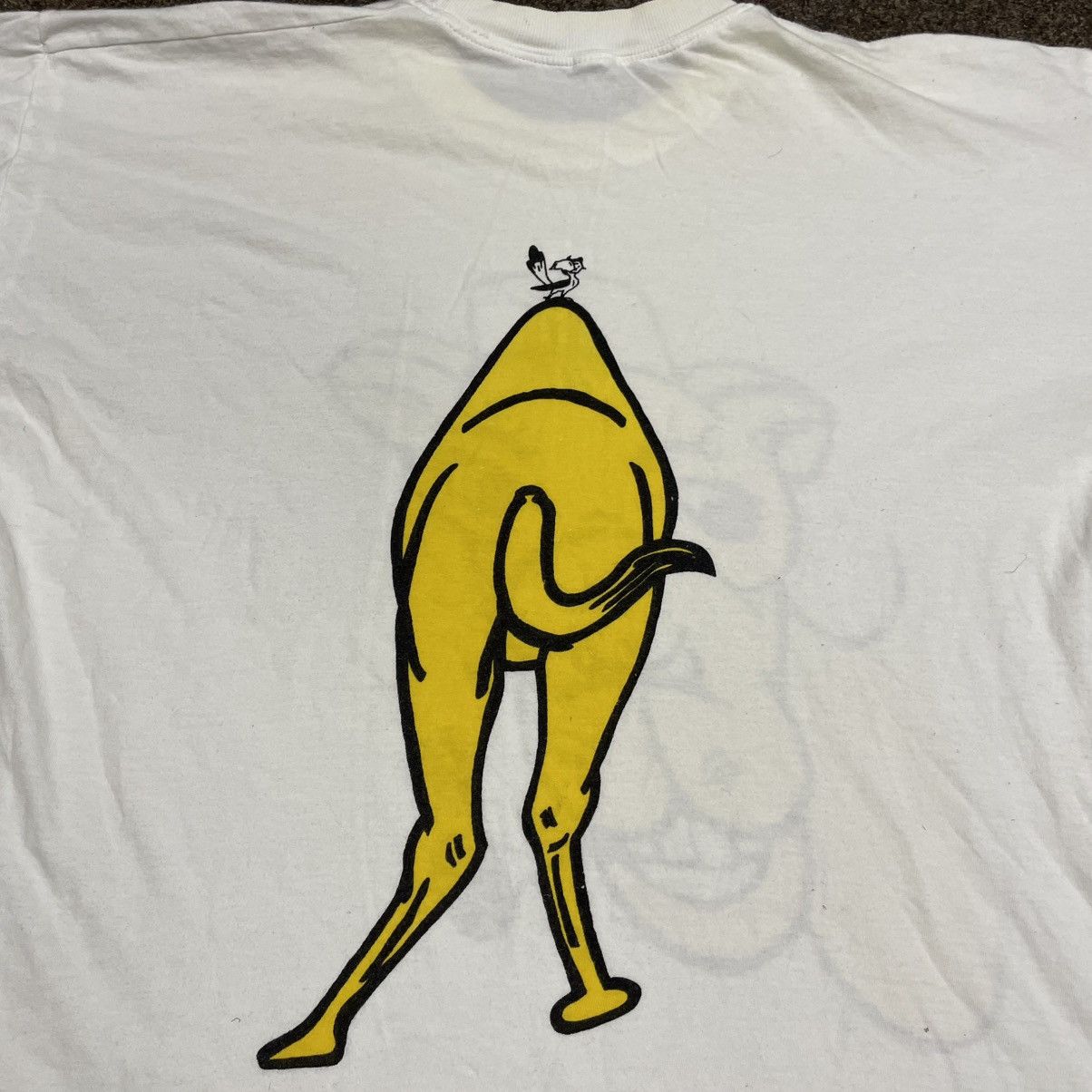 Vintage Vintage Y2K Graphic Tee Funny Cartoon Camel Print Cream L Size US L / EU 52-54 / 3 - 10 Thumbnail