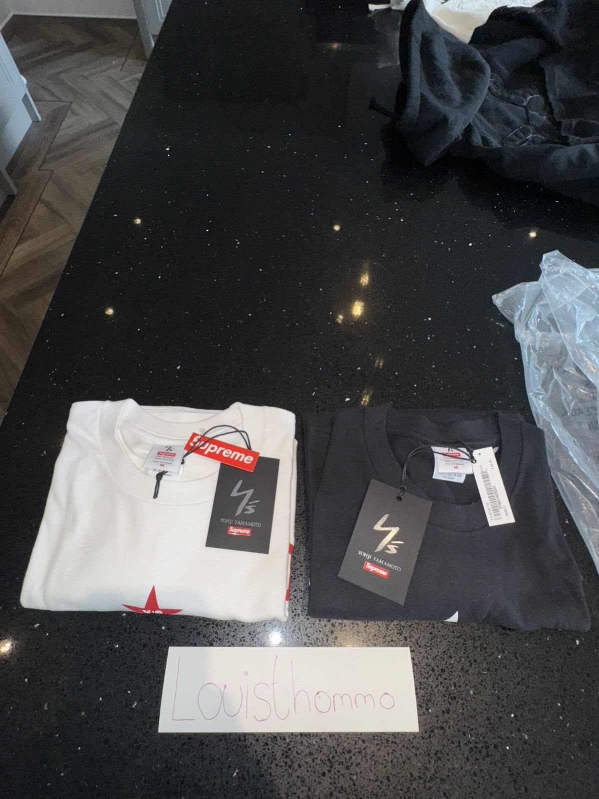 Supreme × Yohji Yamamoto Supreme Y's by Yohji Yamamoto Star Tee White Size US M / EU 48-50 / 2 - 4 Thumbnail