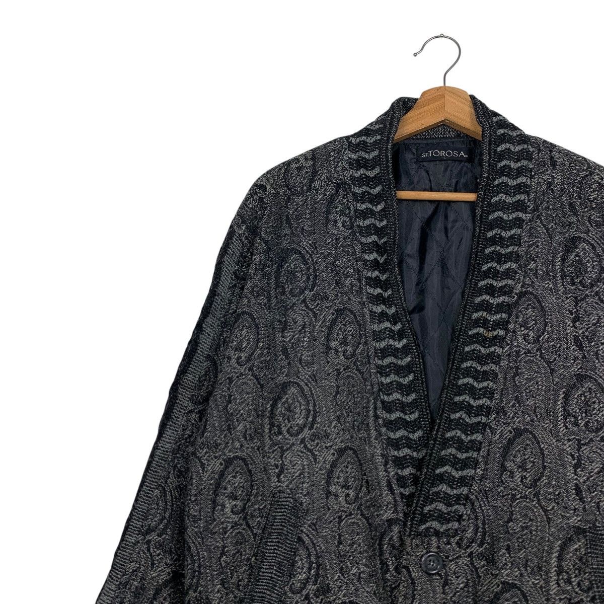 Japanese Brand ST. TOROSA Motif Design Cardigan Casual Jacket #2174-C96 Size US L / EU 52-54 / 3 - 6 Thumbnail