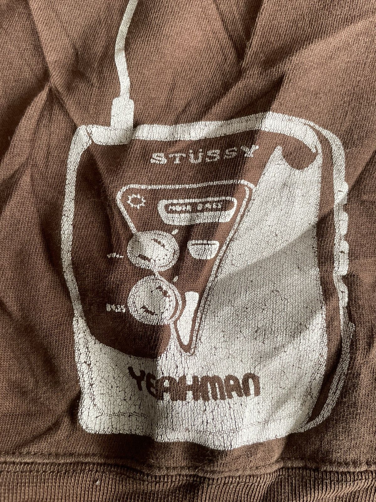 Stussy × Vintage Vintage Stussy x Distressed Sweatshirt Made in Usa Size US L / EU 52-54 / 3 - 4 Thumbnail