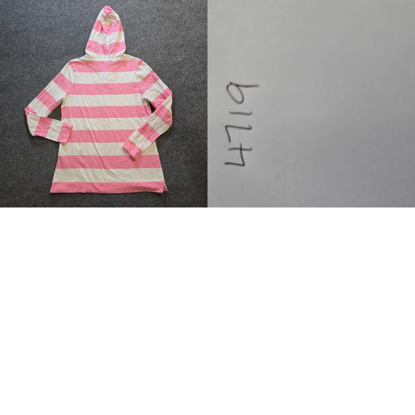Vineyard Vines Vineyard Vines Hoodie Top Womens Size Medium Pink Rugby Stripe Hooded Casual Knit Lightweight Spring Summer Fall Baggy? Size M / US 6-8 / IT 42-44 - 8 Thumbnail
