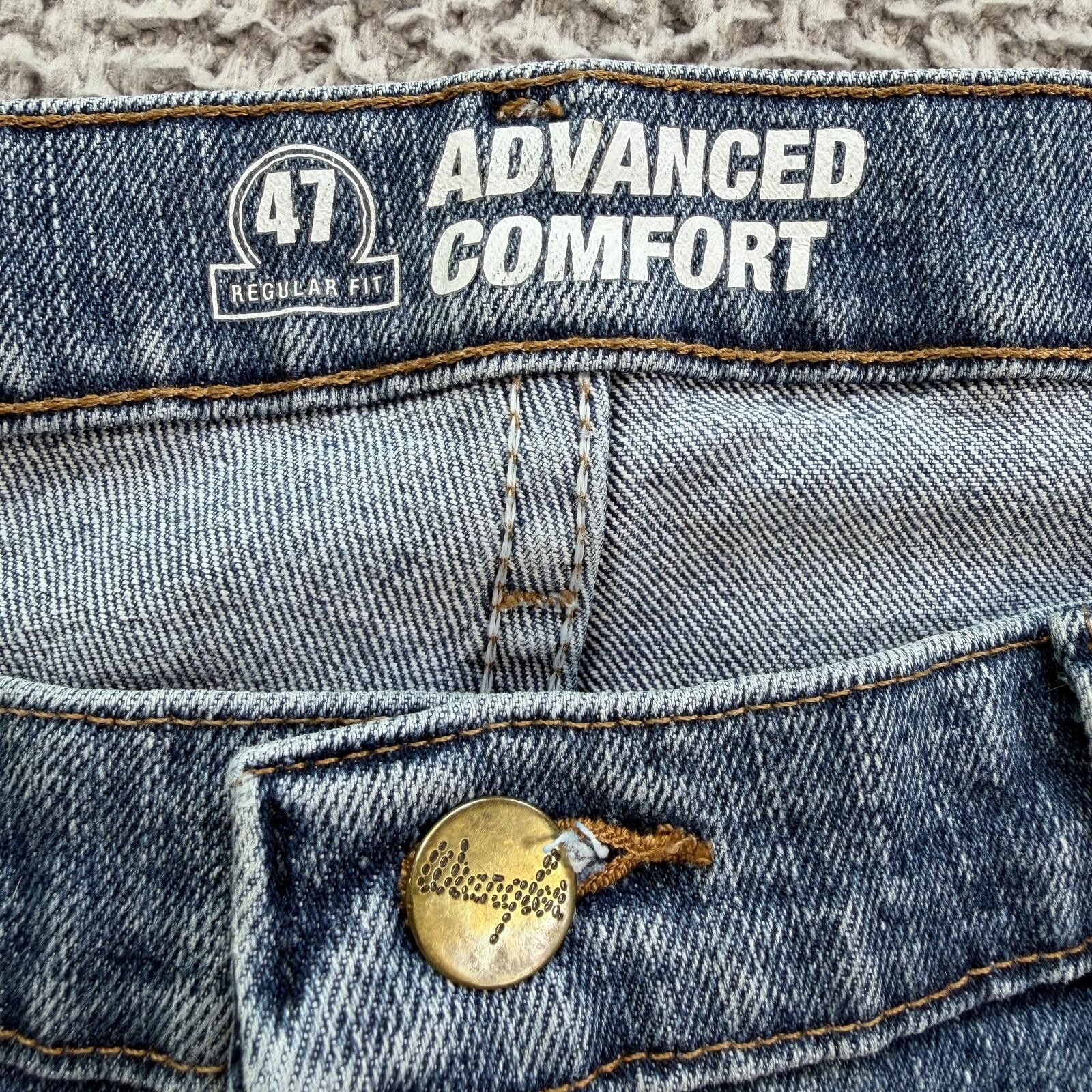 Wrangler Y2K Wrangler 47MWZ Advanced Comfort Jeans 36x30 Straight Size US 36 / EU 52 - 6 Thumbnail