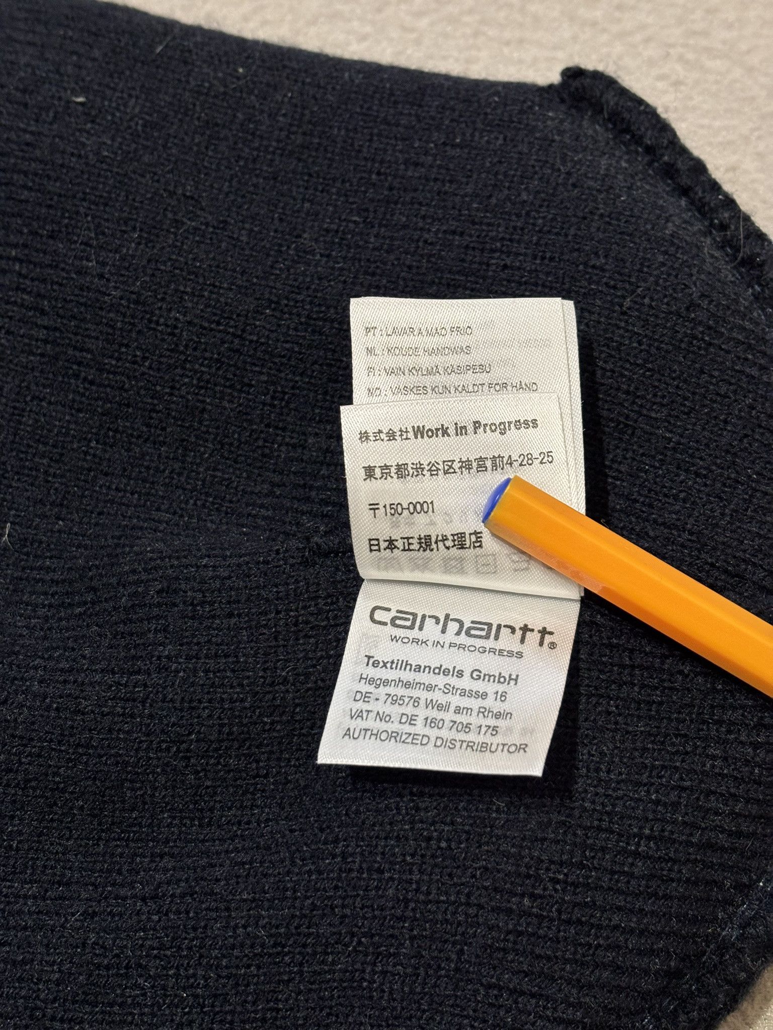 Carhartt Wip Carhartt WIP Navy winter hat size Universal Size ONE SIZE - 13 Thumbnail