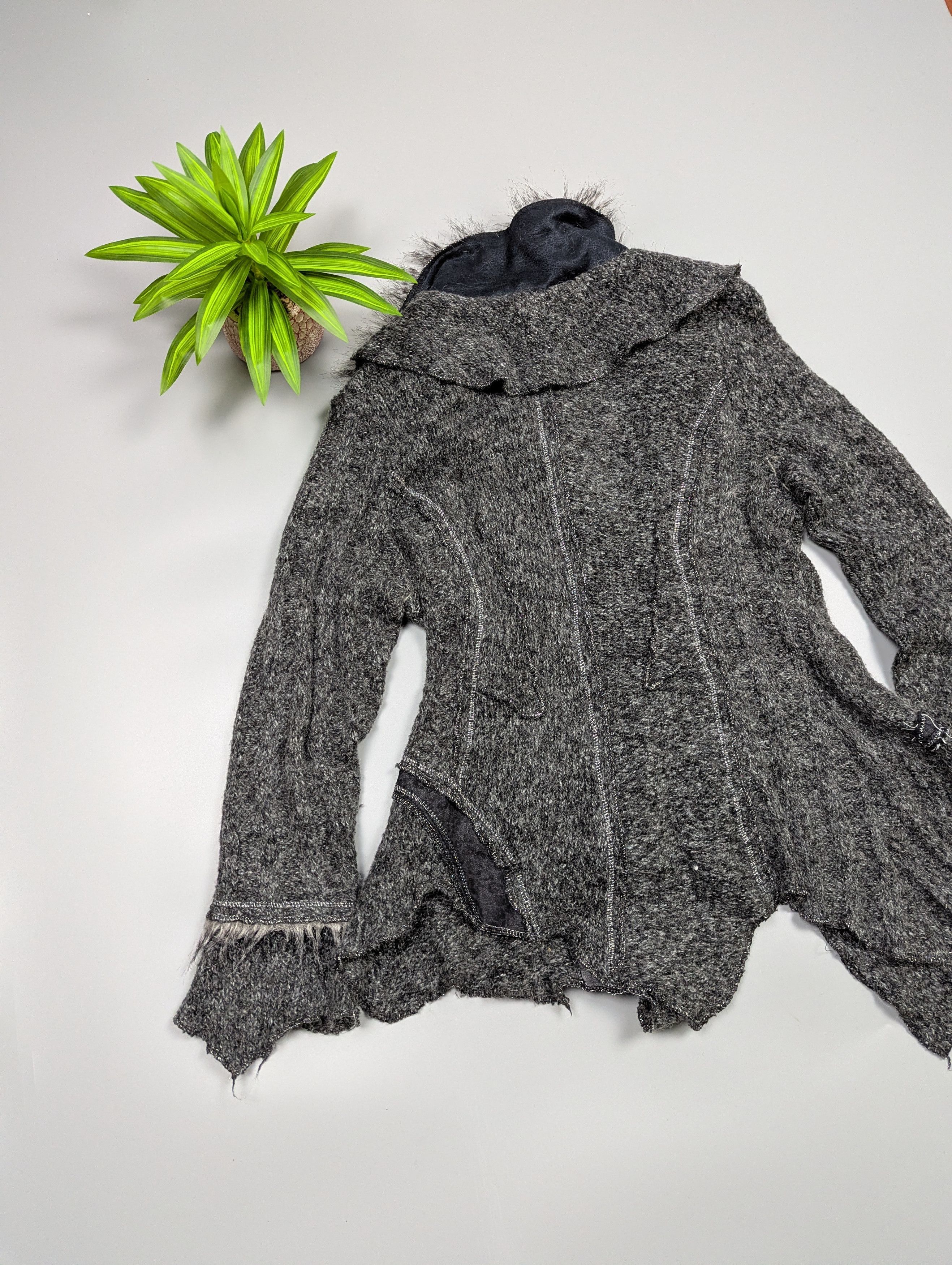 Japanese Brand Juju Christine Vintage Steampunk Wool Cardigan Gothic Size L / US 10 / IT 46 - 11 Thumbnail