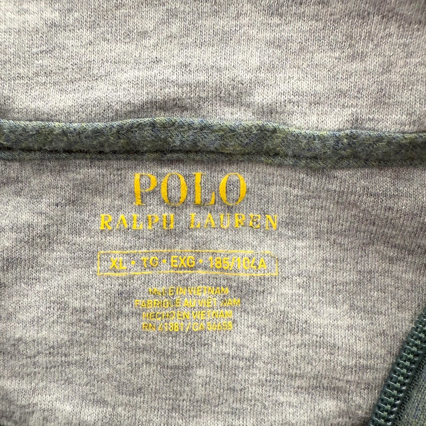 Polo Ralph Lauren Polo Ralph Lauren Sweatshirt Mens XL Green Pullover 1/4 Zip Solid Cotton Blend Casual Sweater Mens Regular Fall Winter Size US XL / EU 56 / 4 - 3 Thumbnail