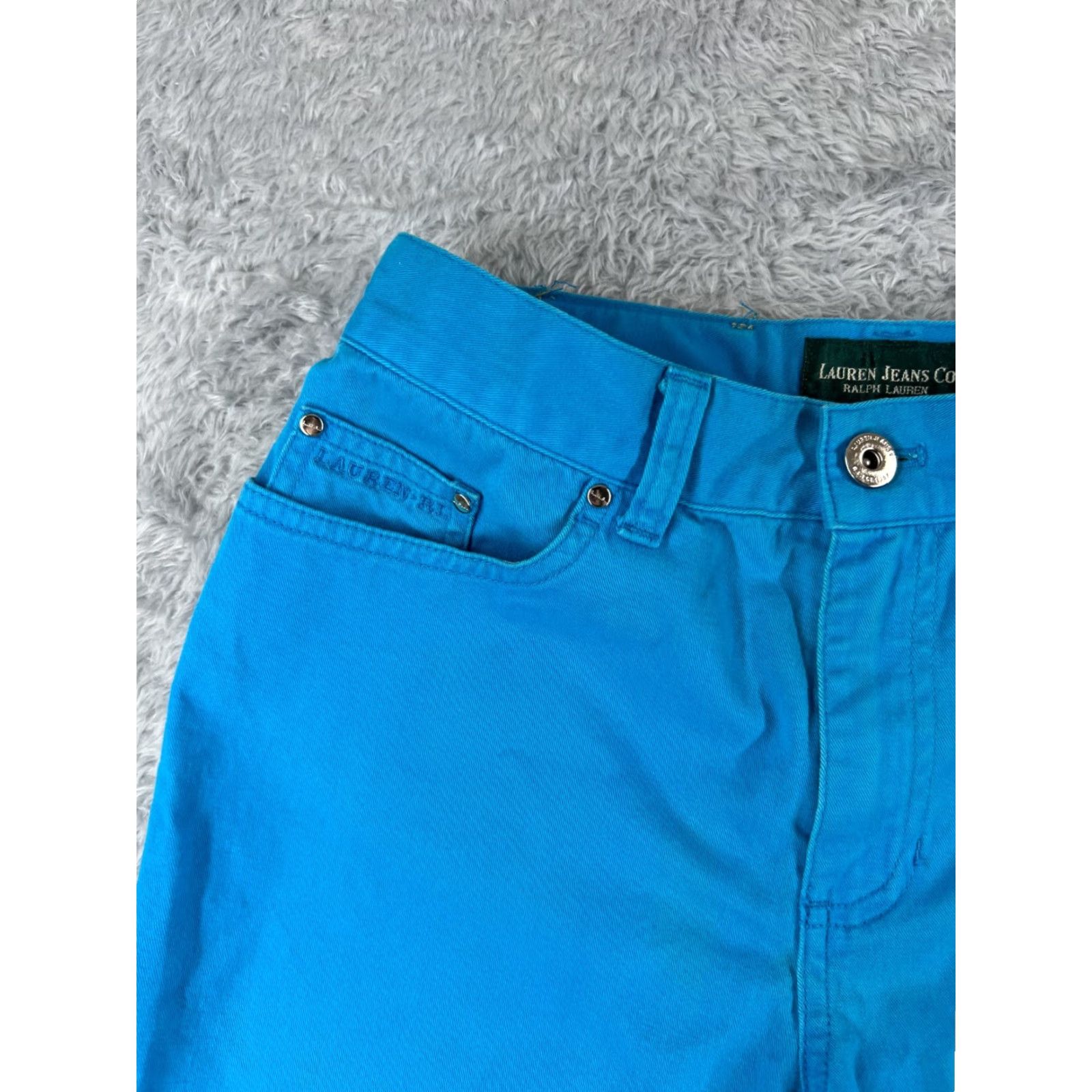 Ralph Lauren Lauren Ralph Lauren Shorts Women 2P Blue Cutoff 100% Cotton Twill Mid Rise 24x6 Size 26" / US 2 / IT 38 - 5 Thumbnail