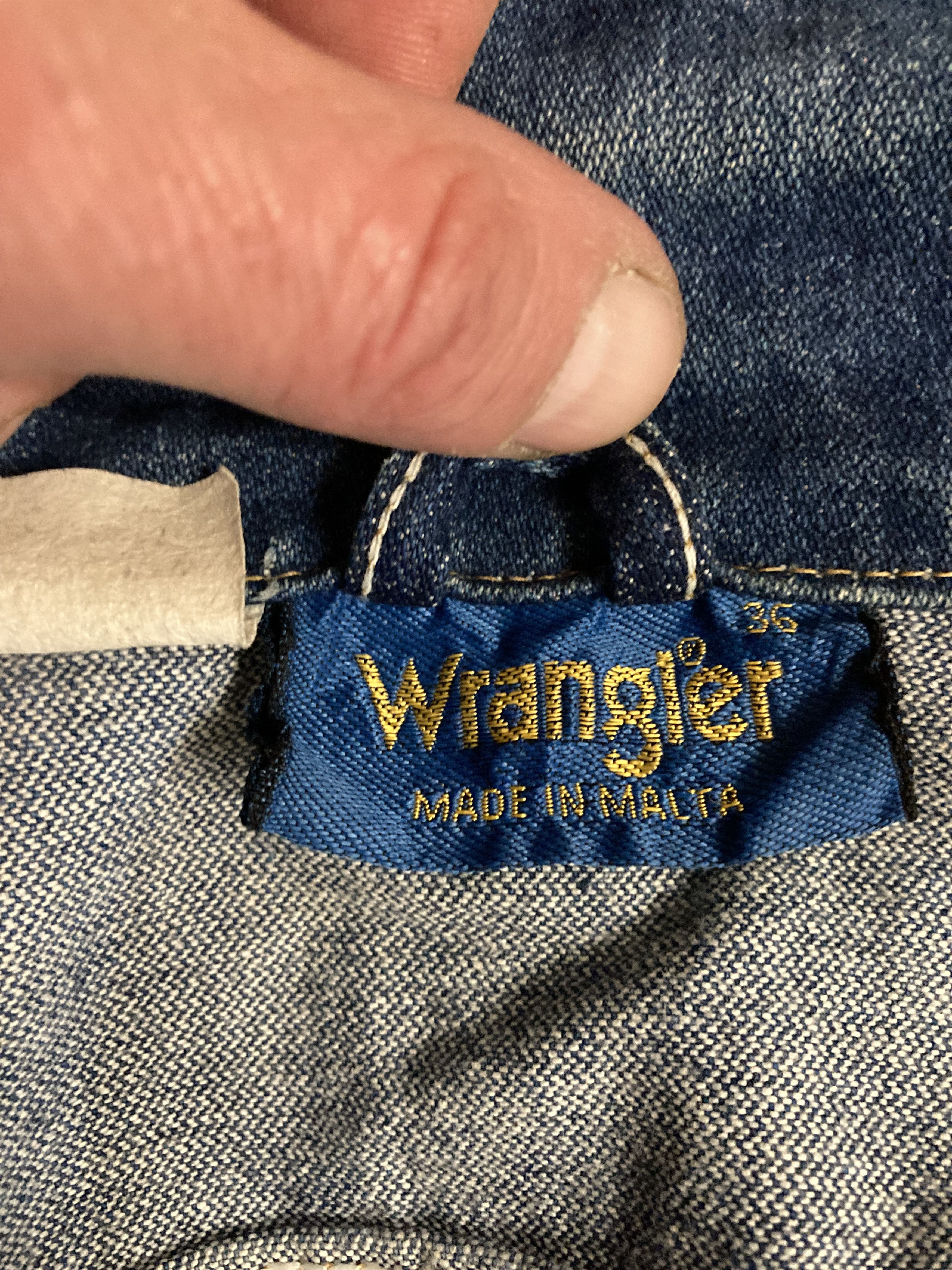 Vintage × Wrangler Wrangler Indigo denim jacket Classic 80-90s denim jacket Size US S / EU 44-46 / 1 - 7 Thumbnail