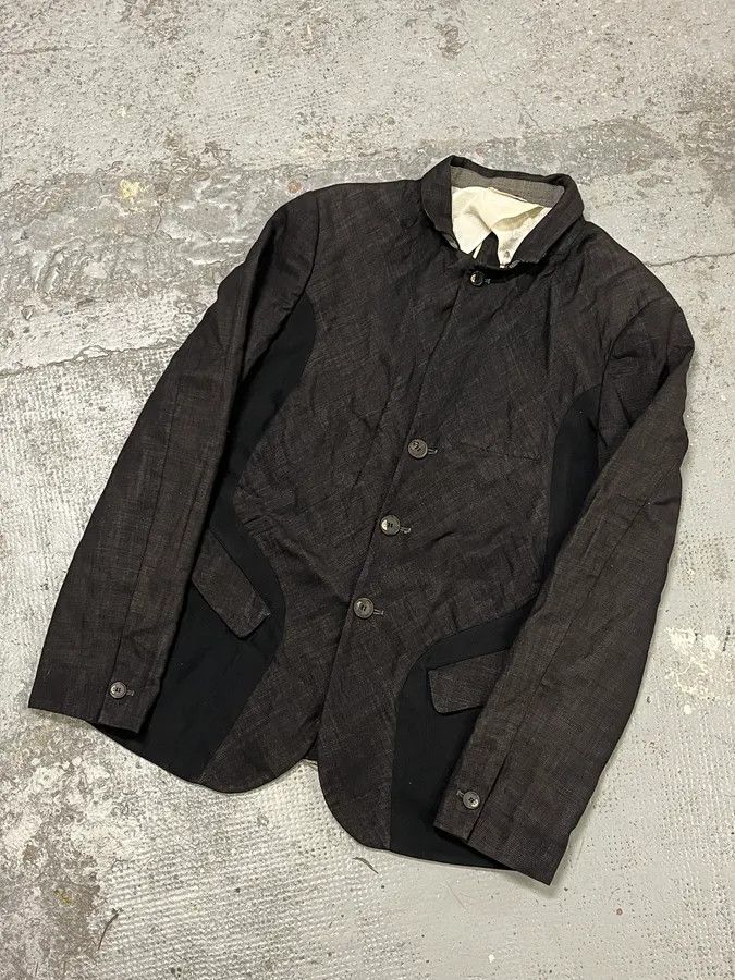 Marithe + Francois Girbaud 2000s Marithé + François Girbaud Black Light Blazer Jacket Size 44R - 4 Thumbnail