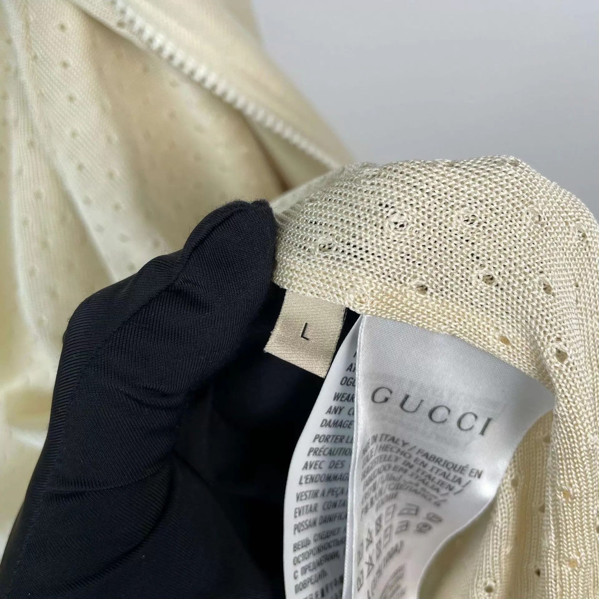 Gucci Gucci Cotton Blue White Colorblock Track Jacket 175 Size L / US 10 / IT 46 - 6 Thumbnail