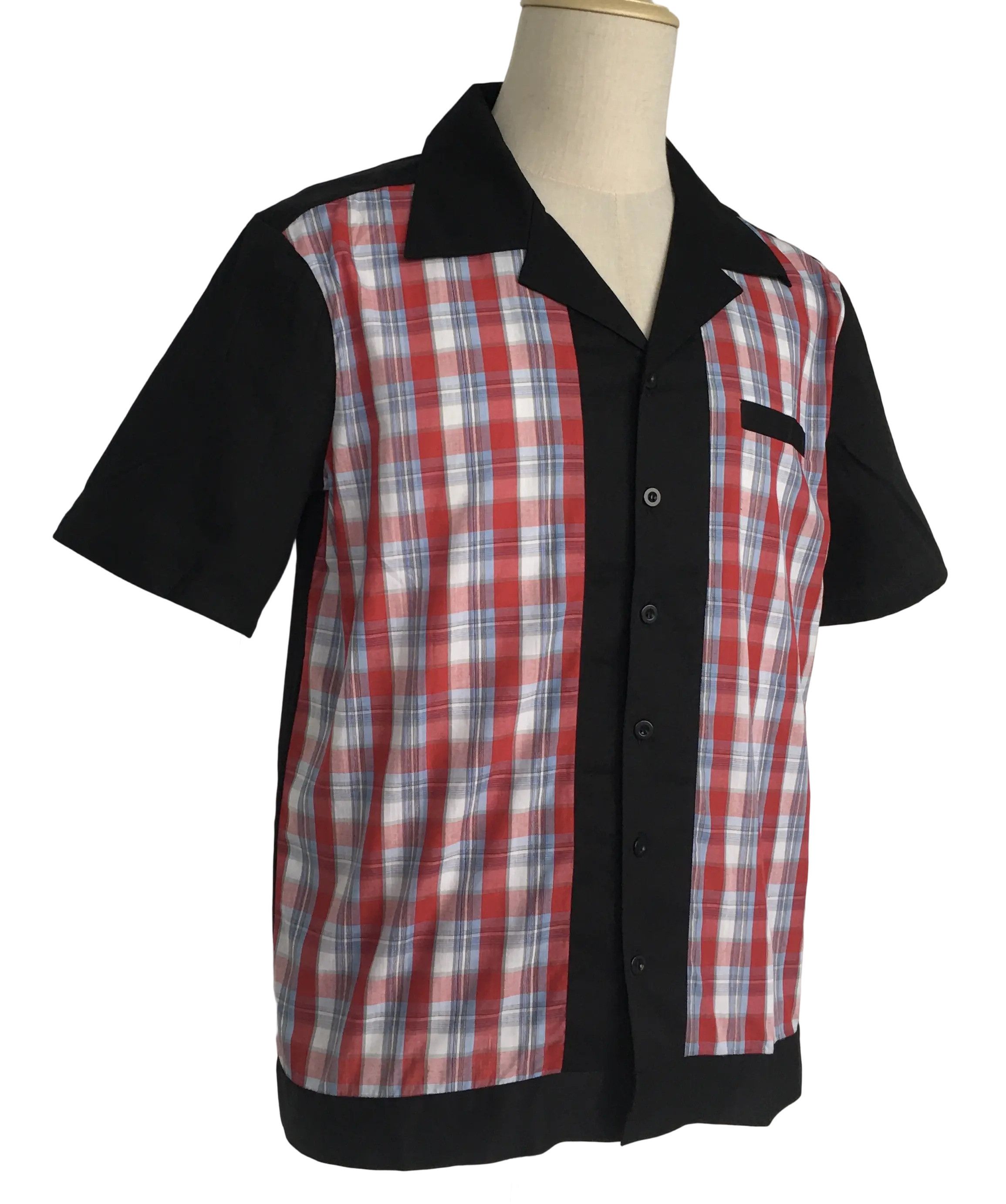 Other Red Plaid Men Shirts Retro Style Size US M / EU 48-50 / 2 - 2 Thumbnail