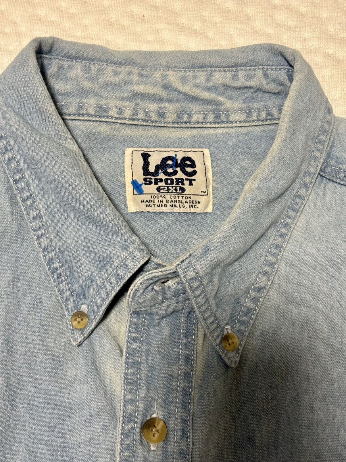 Lee Vintage Lee Sports x Chicago Bulls Denim Button Down Sze XXL Size US XXL / EU 58 / 5 - 3 Thumbnail