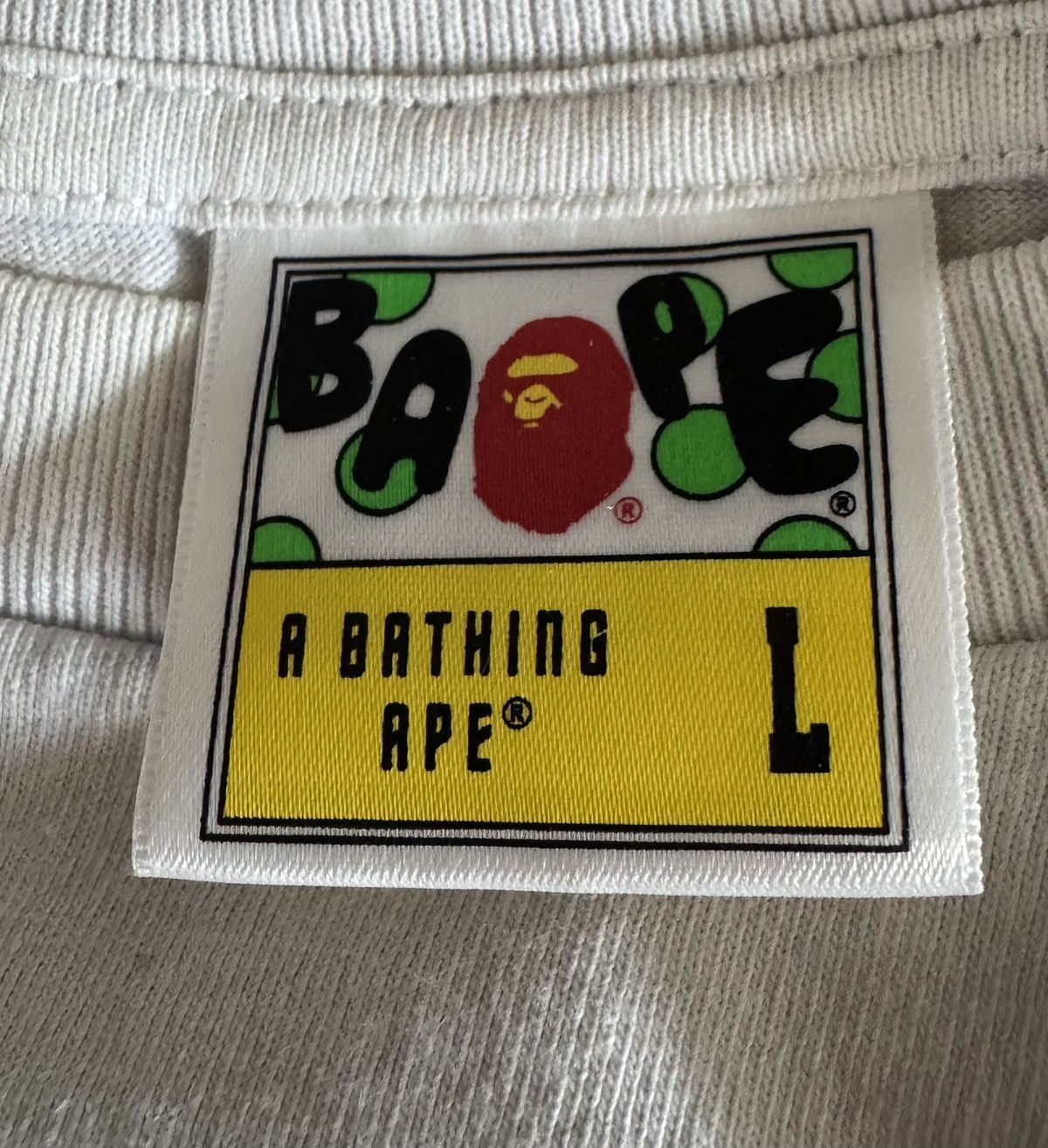 Bape BAPE Color Camo College Tee 'White/Navy' Size US L / EU 52-54 / 3 - 3 Thumbnail