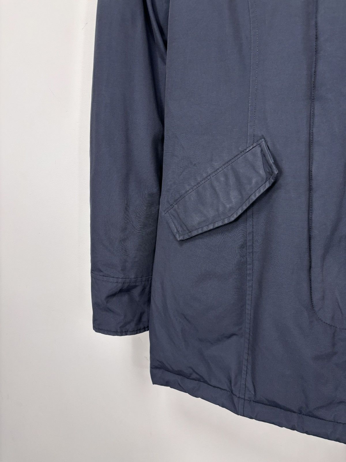 Woolrich Woolen Mills Woolrich Women’s Arctic Parka In Ramar Cloth Navy Blue Coat Size XS / US 0-2 / IT 36-38 - 4 Thumbnail