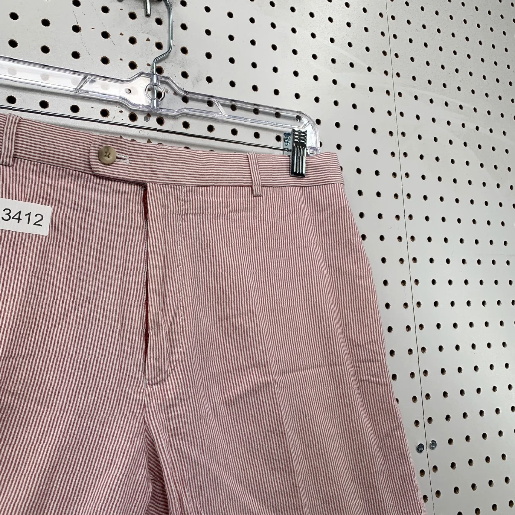 Peter Millar Peter Millar Pink Striped Chino Golf Shorts Mens Size 35 Regular Fit Size US 35 - 3 Thumbnail