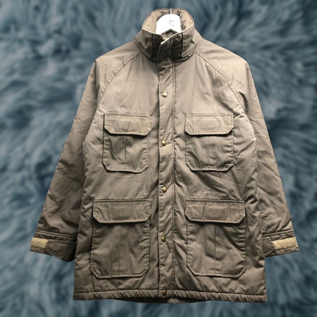 Vintage VINTAGE Woolrich Parka Jacket Womens Small S Mushroom Brown Insulated Nylon Coat Mid-Length Casual Travel 80s 90s Womens Size S / US 4 / IT 40 - 1 Thumbnail