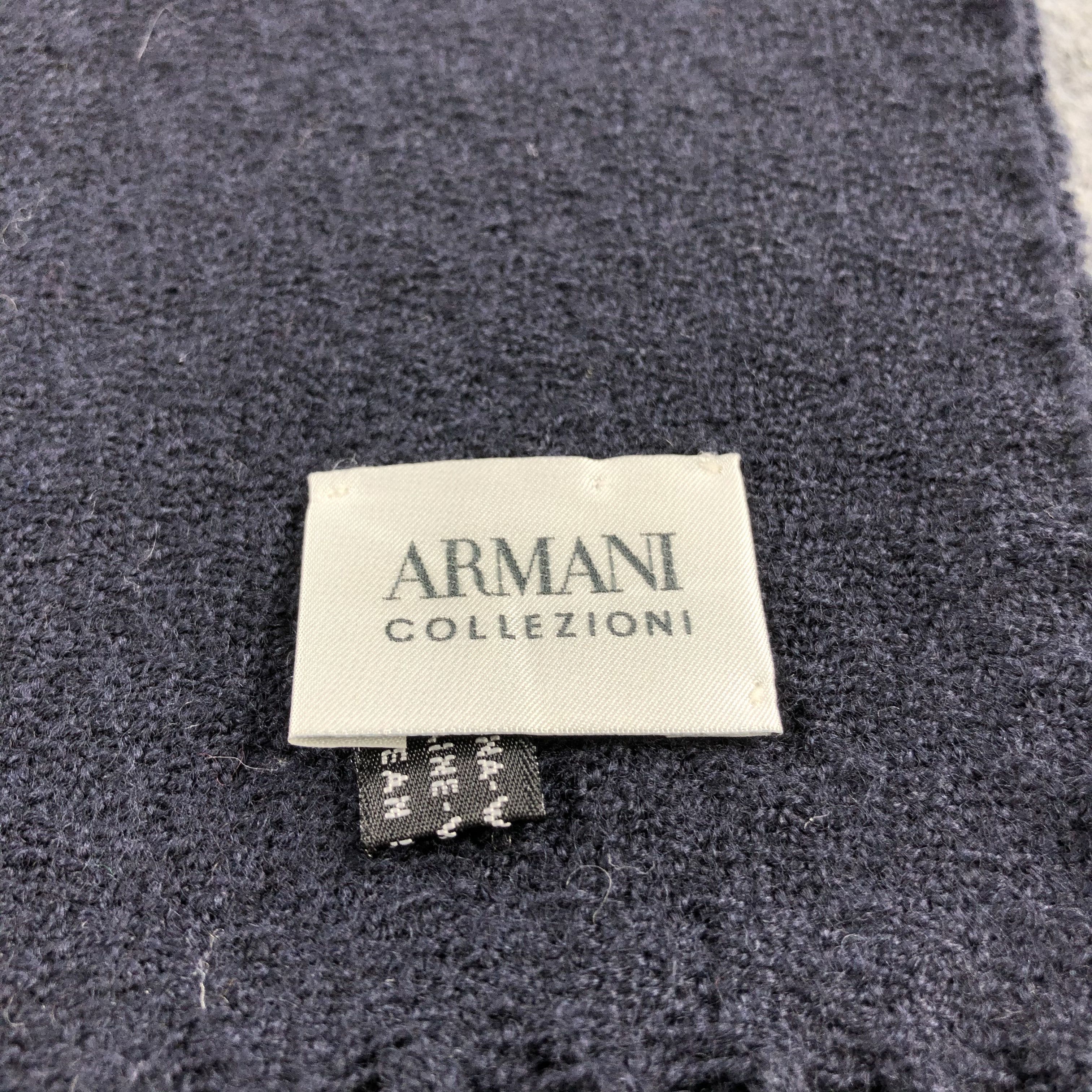 Armani Collezioni Armani Collezioni Wool Scarf Muffler V700 Size ONE SIZE - 4 Thumbnail