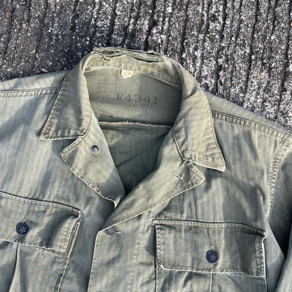 Vintage Vintage WW2 Hbt Military Army Jacket Size US S / EU 44-46 / 1 - 3 Thumbnail