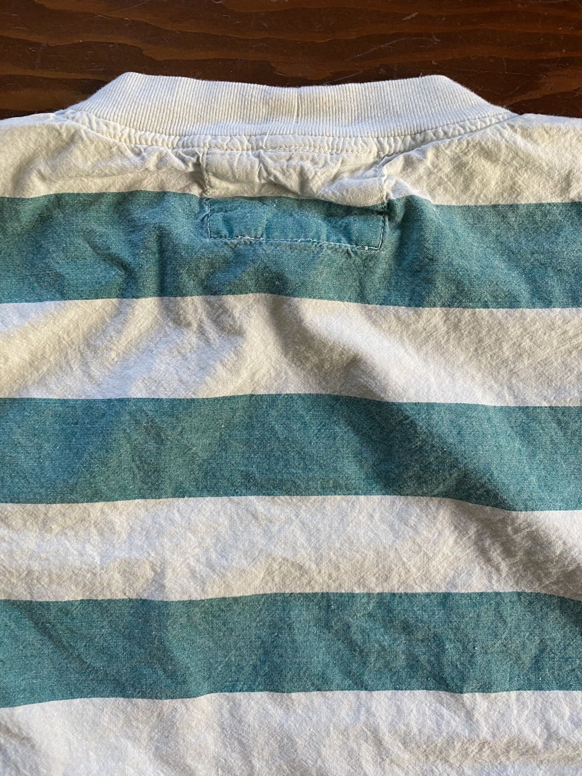 Vintage Vintage 90’s Generalities Faded Stripe Denim Like Pocket Tee Size US L / EU 52-54 / 3 - 15 Thumbnail