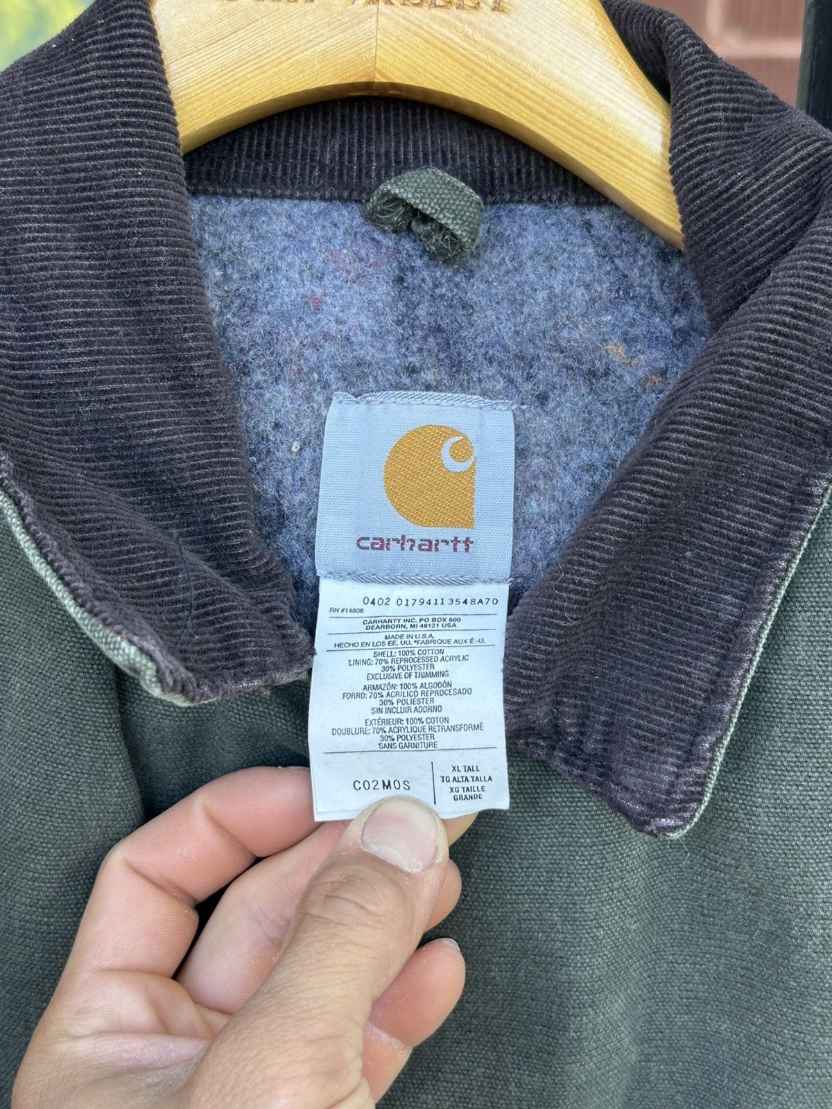 Carhartt Vintage Carhartt C02 MOS Blanket Lined Chore Coat XLT MINT Size US XL / EU 56 / 4 - 3 Thumbnail